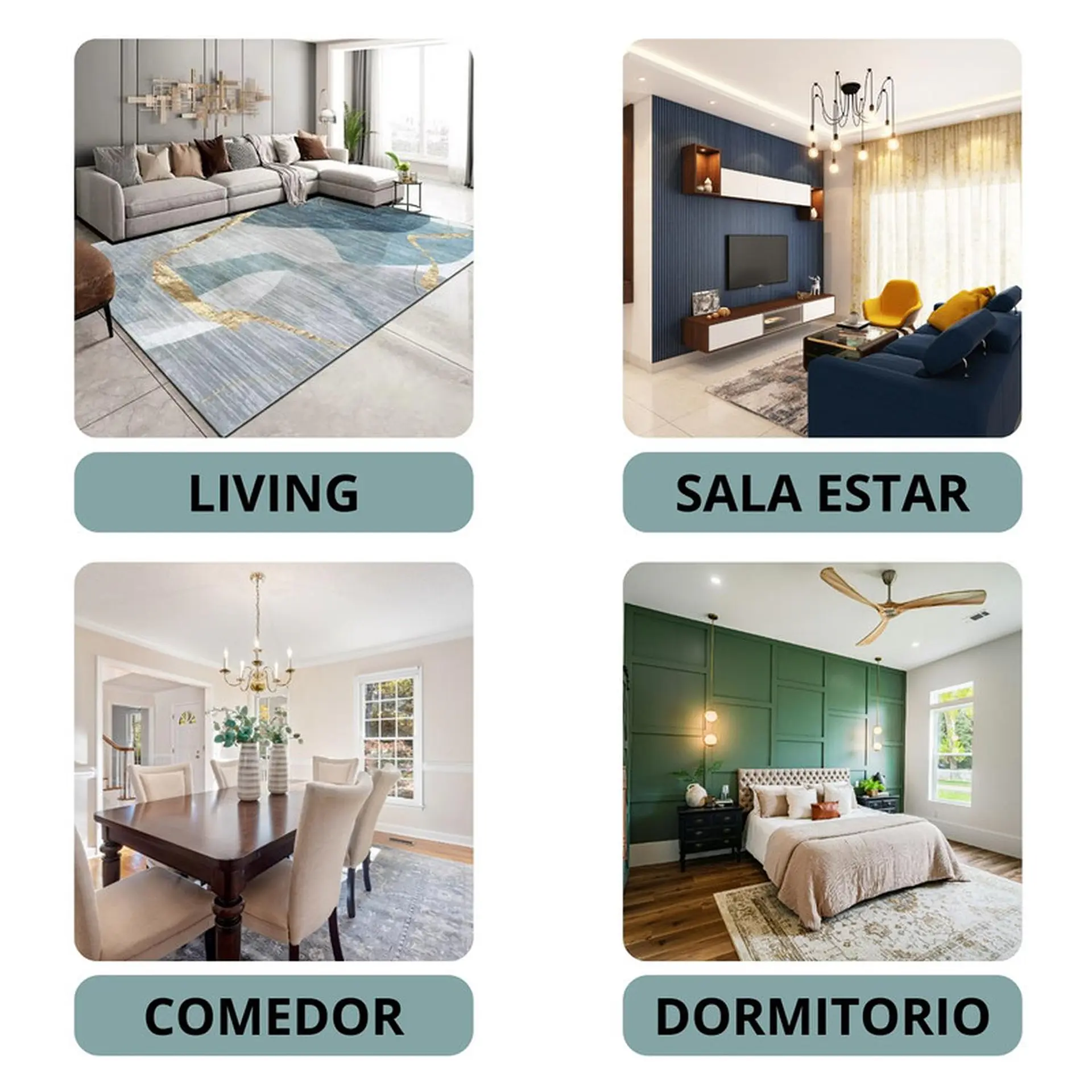 Alfombra Bajada Cama Estampada 60x100 cm Valladolid 6