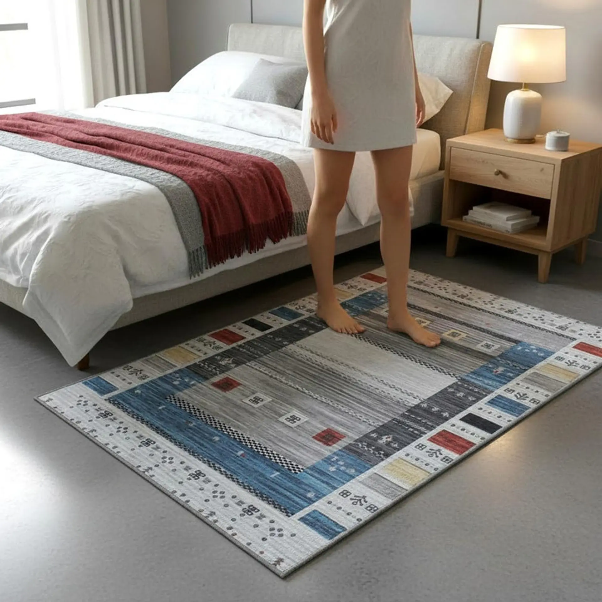 Alfombra Bajada Cama Estampada 60x100 cm Cadiz 2