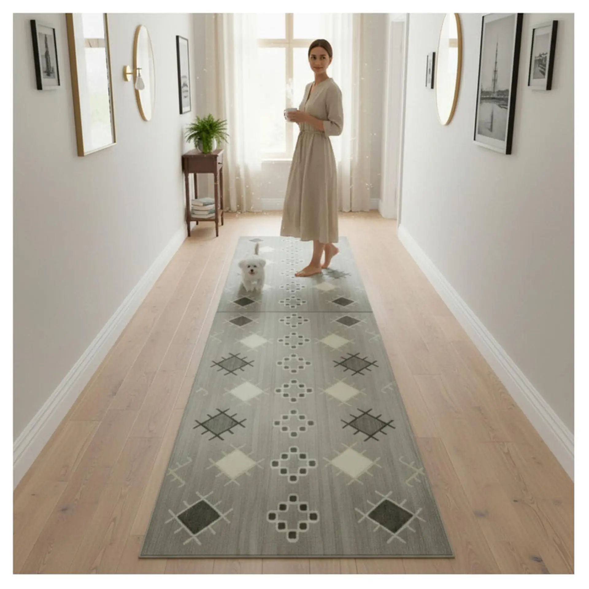 Alfombra Pasillo Estampada 60x260 cm Navona 2