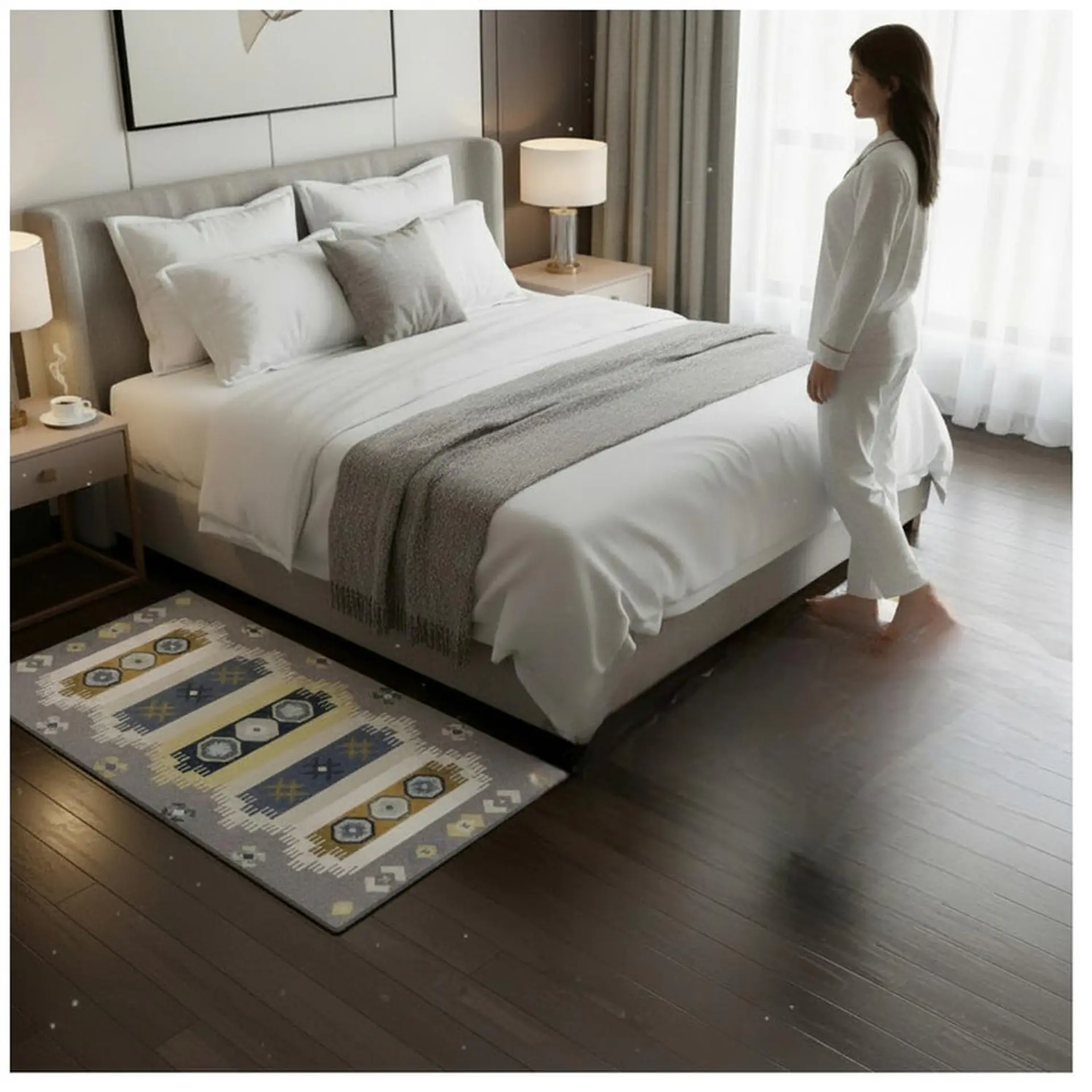 Alfombra Bajada Cama Estampada 60x100 cm Toledo 3