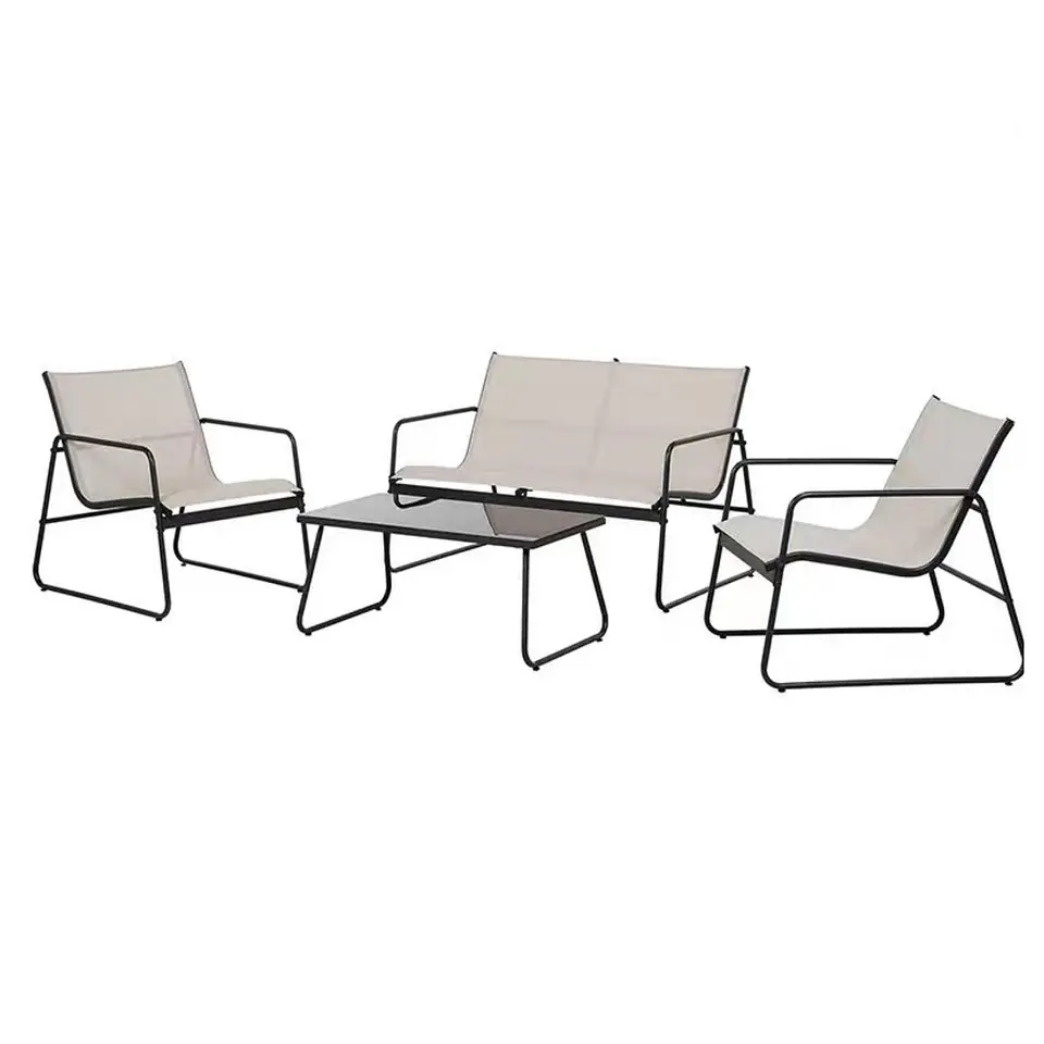 Juego De Terraza Living Malla Saint Andrew 4 Piezas Exterior 10