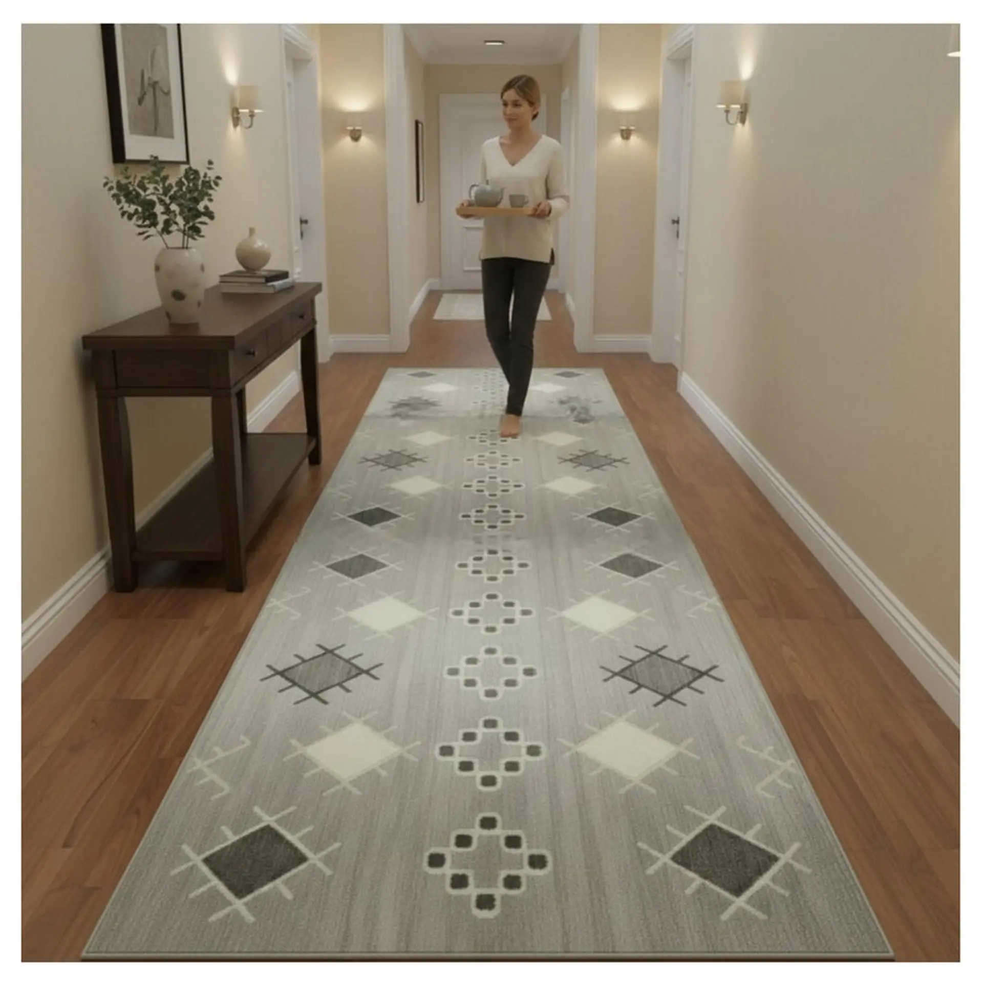 Alfombra Pasillo Estampada 60x260 cm Navona 3