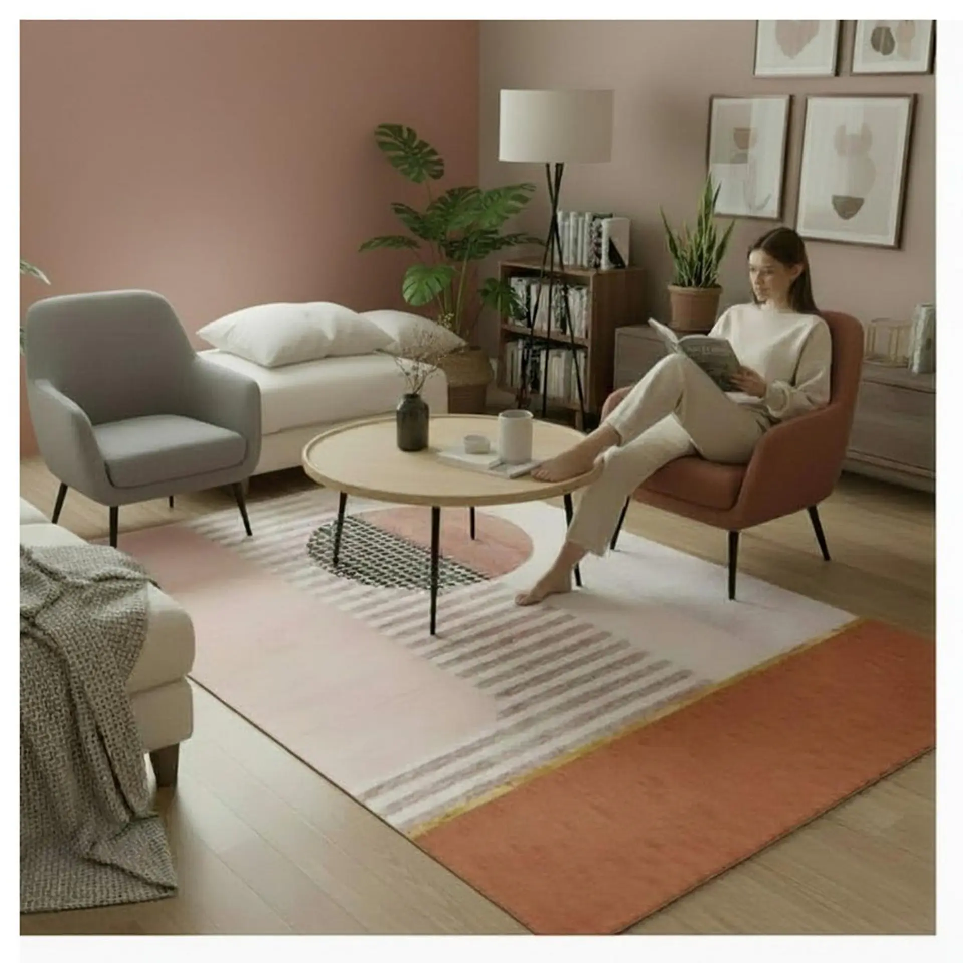 Alfombra Living Estampada 120x160 cm Sicilia 3