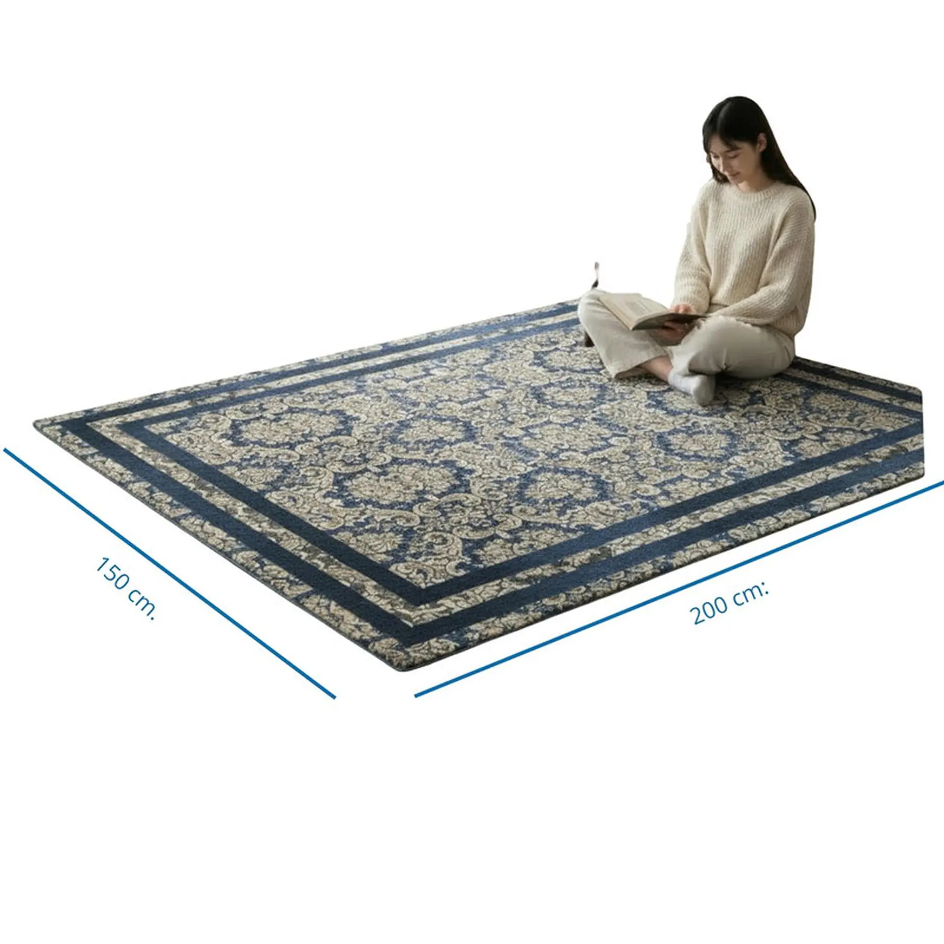 Alfombra Living Grande Estampada 150x200 cm Avanos 4