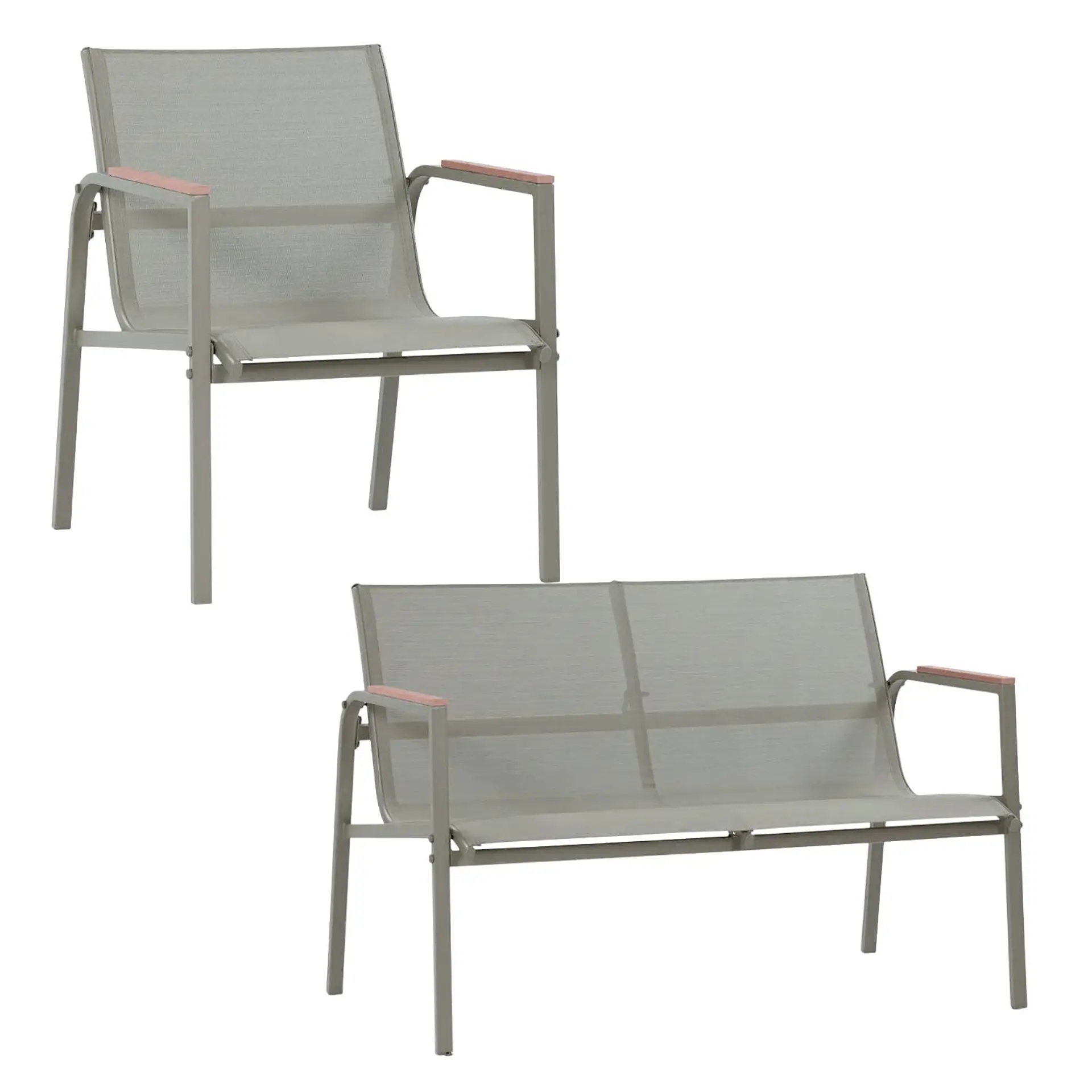 Juego De Terraza Living Malla Saint Thomas 4 Piezas Exterior 8