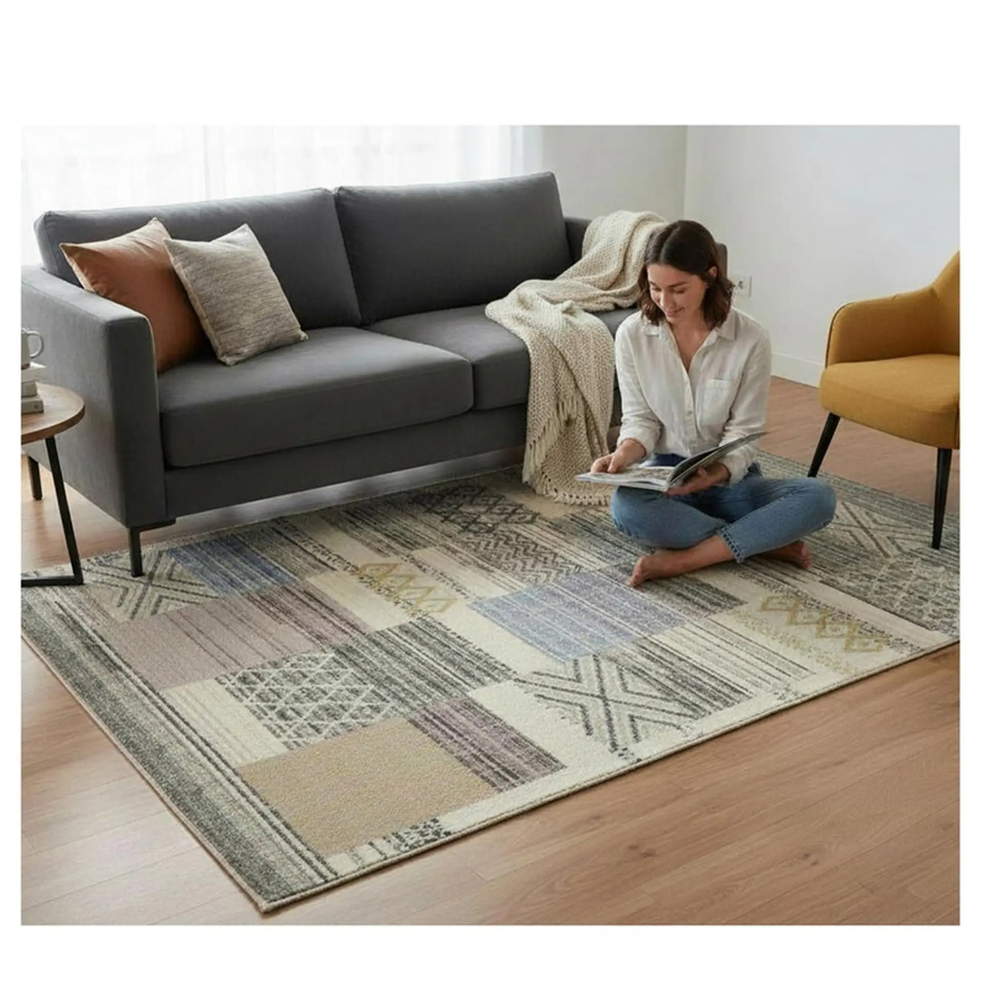 Alfombra Living Estampada 120x160 cm Tironi 3