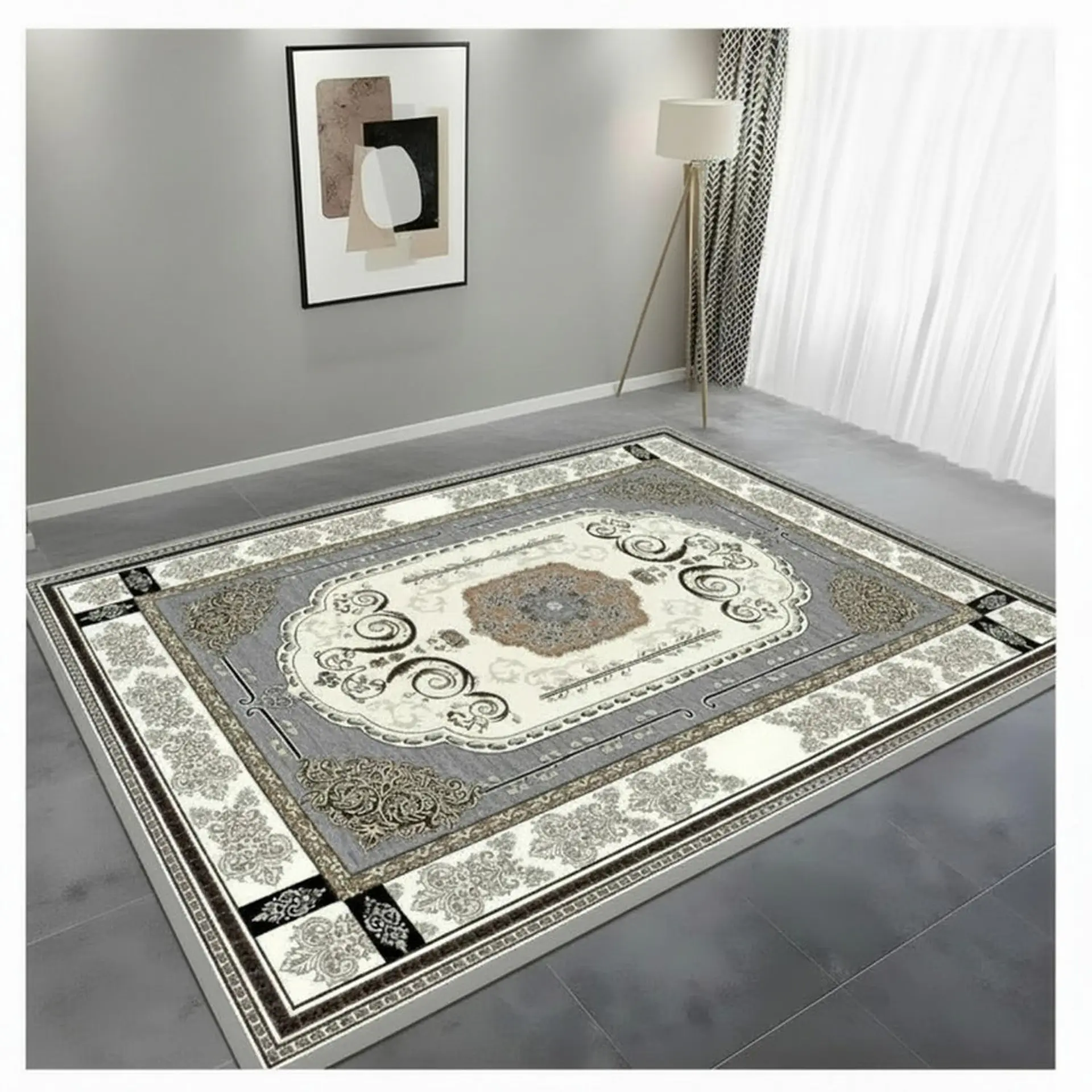 Alfombra Living Grande Estampada 150x200 cm Canakkale 1