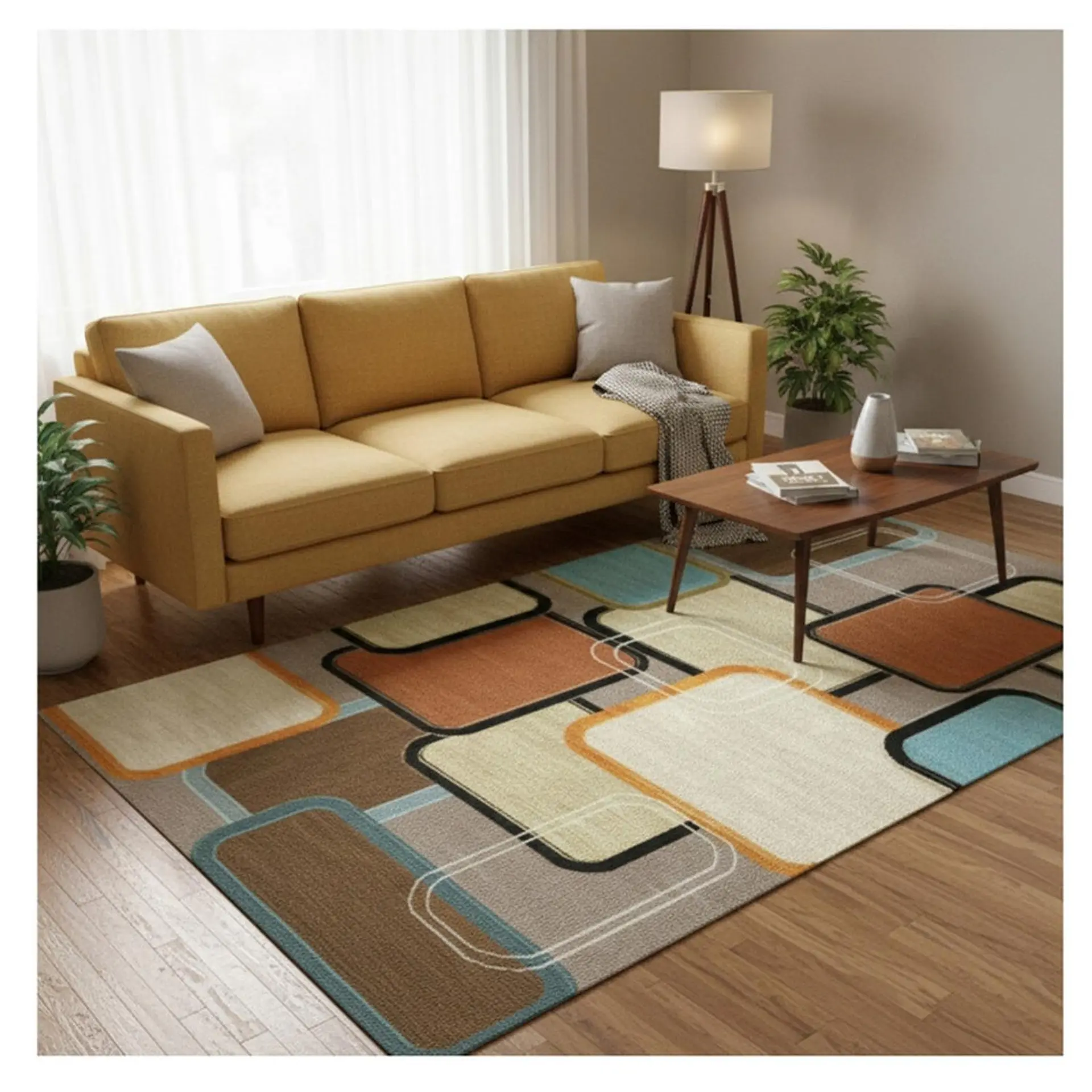 Alfombra Living Estampada 120x160 cm Lido 2
