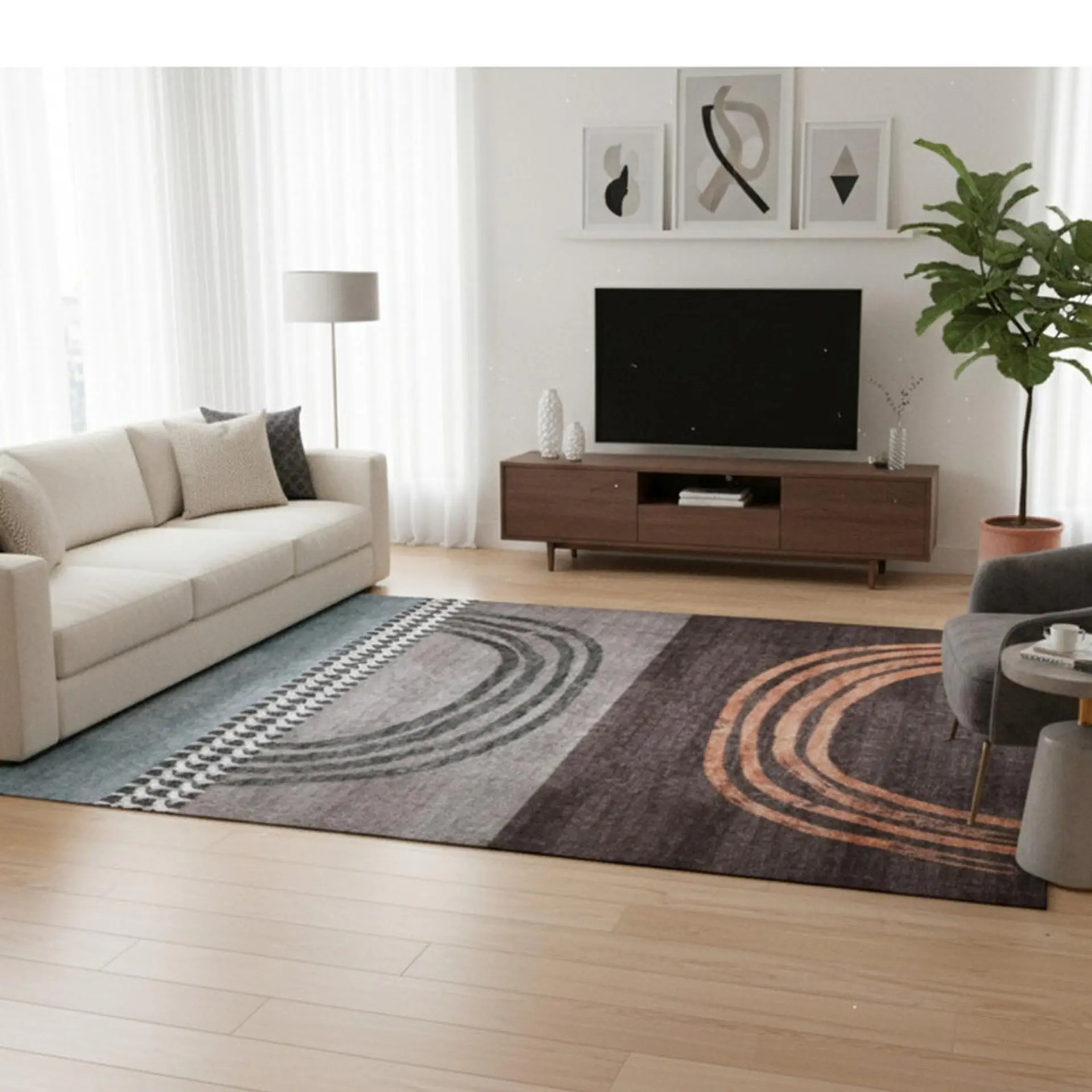 Alfombra Living Estampada 120x160 cm Altomonte 2