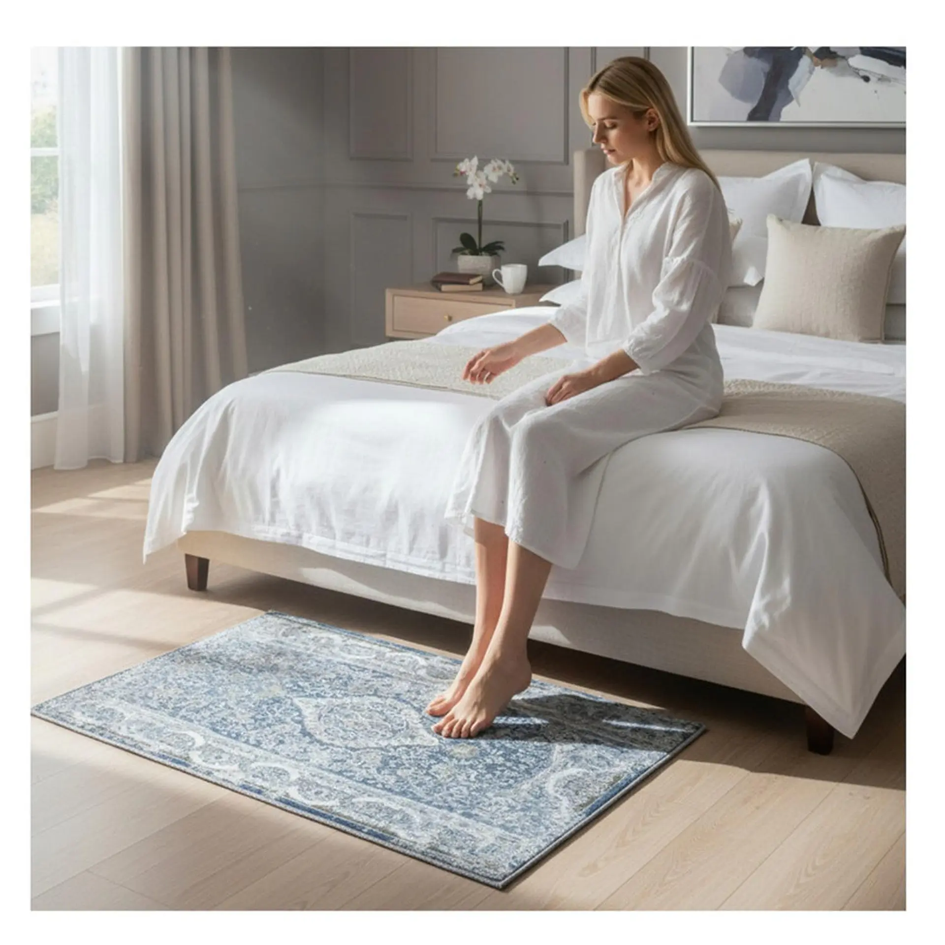Alfombra Bajada Cama Estampada 60x100 cm Jerez 2