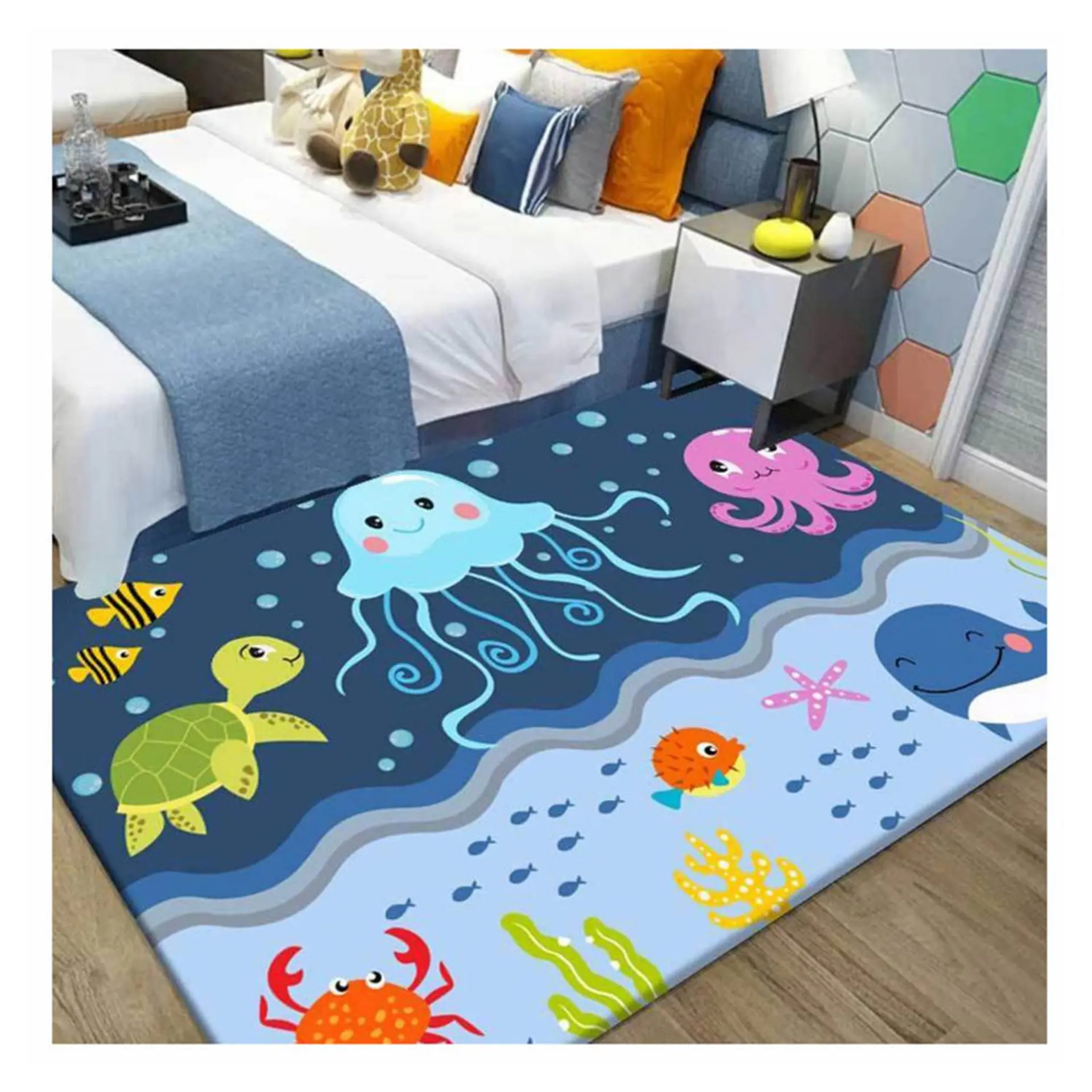 Alfombra Infantil Estampada 80x120 cm Medusa 1
