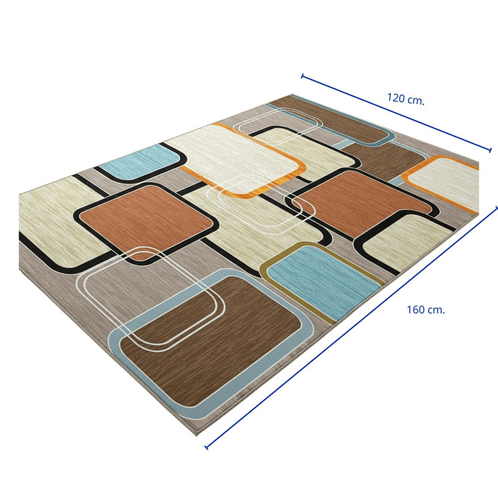 Alfombra Living Sala Estar 120x160 cm Lido 4