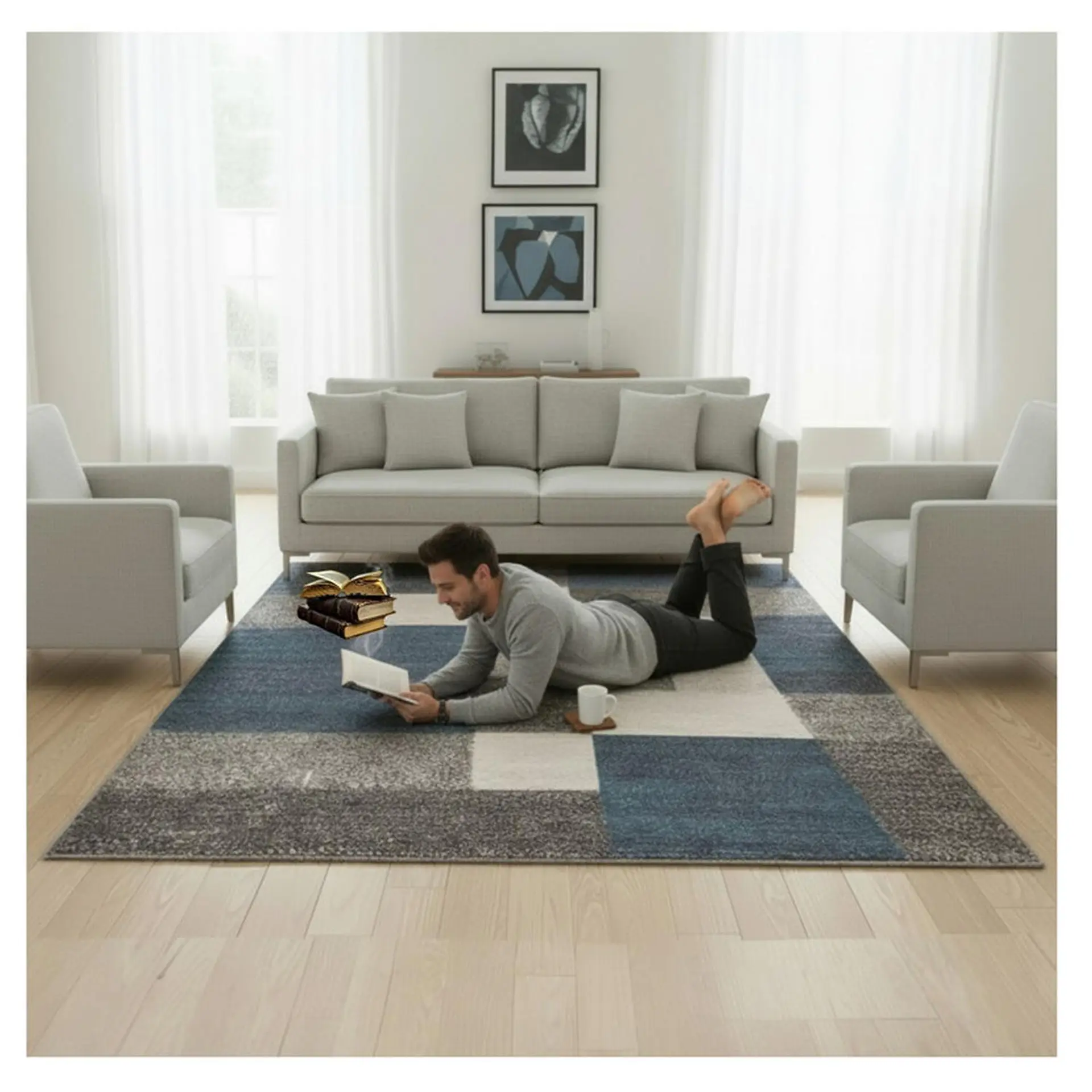 Alfombra Living Estampada 120x160 cm Bosca 3