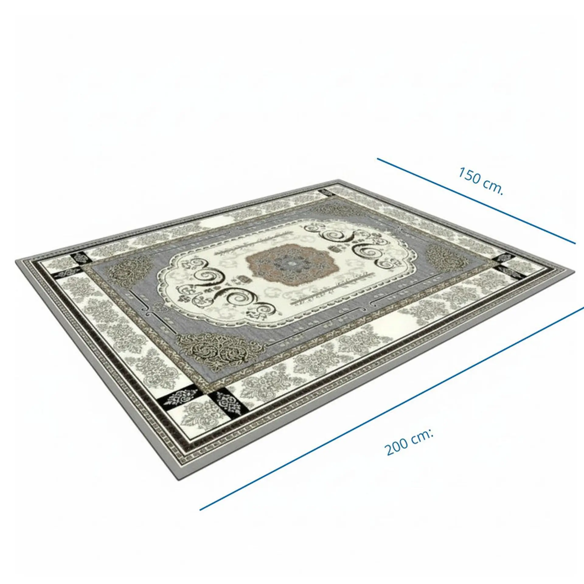 Alfombra Living Grande Estampada 150x200 cm Canakkale 4