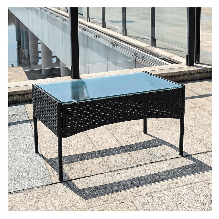 Juego De Terraza Living Ratán Sintético Saint James 4 Piezas 13