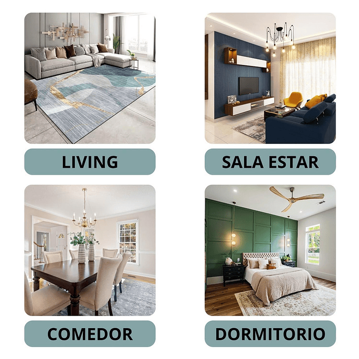 Alfombra Living Sala Estar 120x160 cm Gala 7