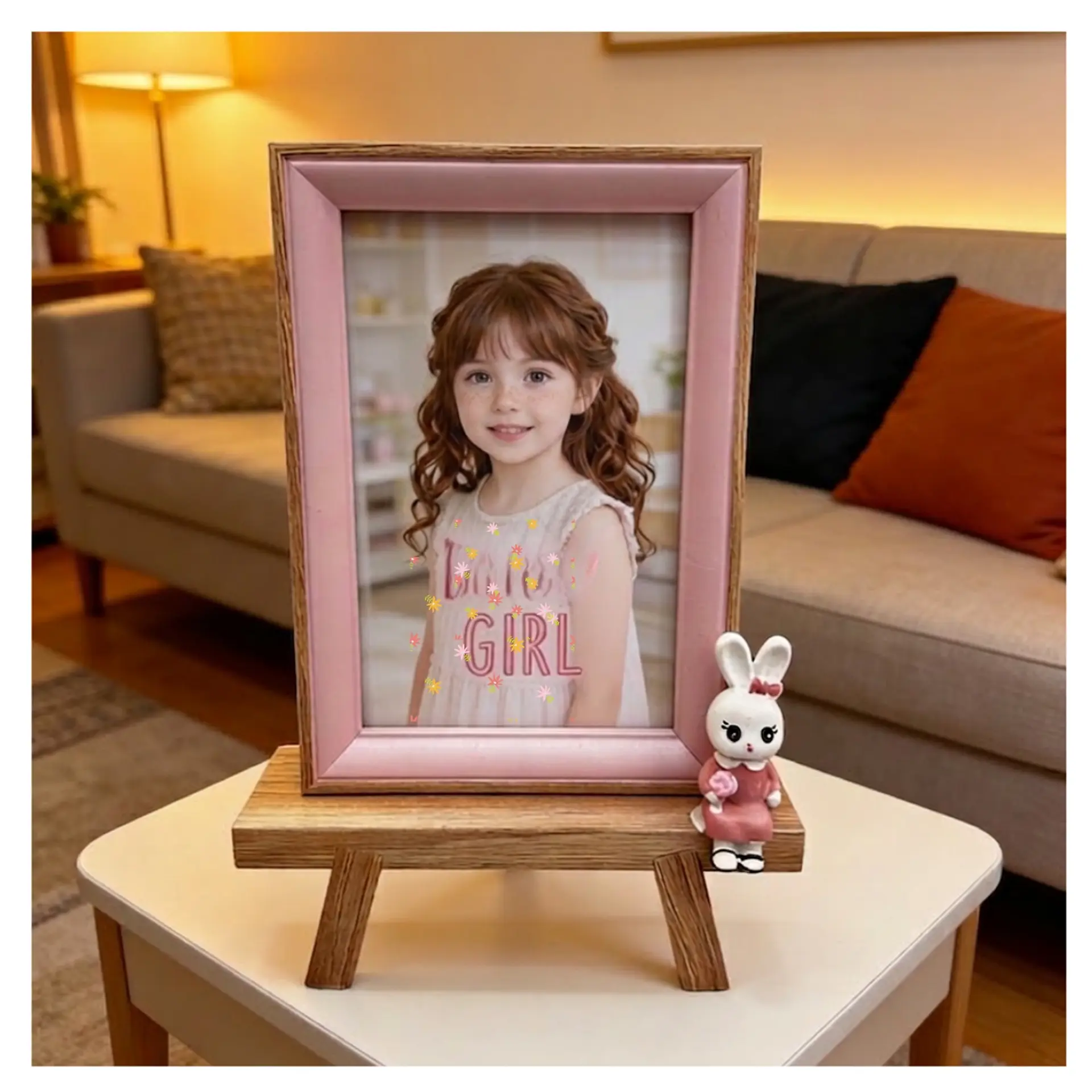Marco Foto Infantil Portaretrato 10x15cm Rosa Pack 2 Unid 1