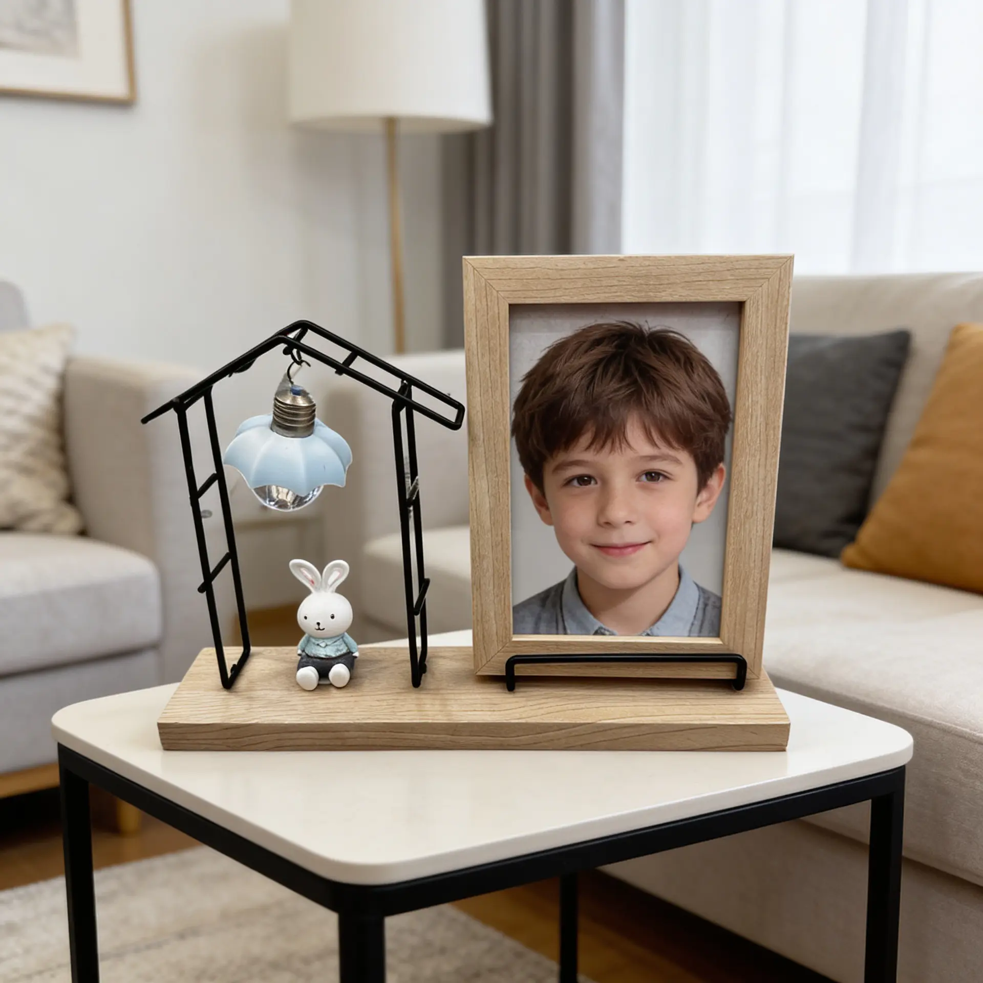 Marco Foto Infantil Portaretrato 10x15cm Casita Celeste  1