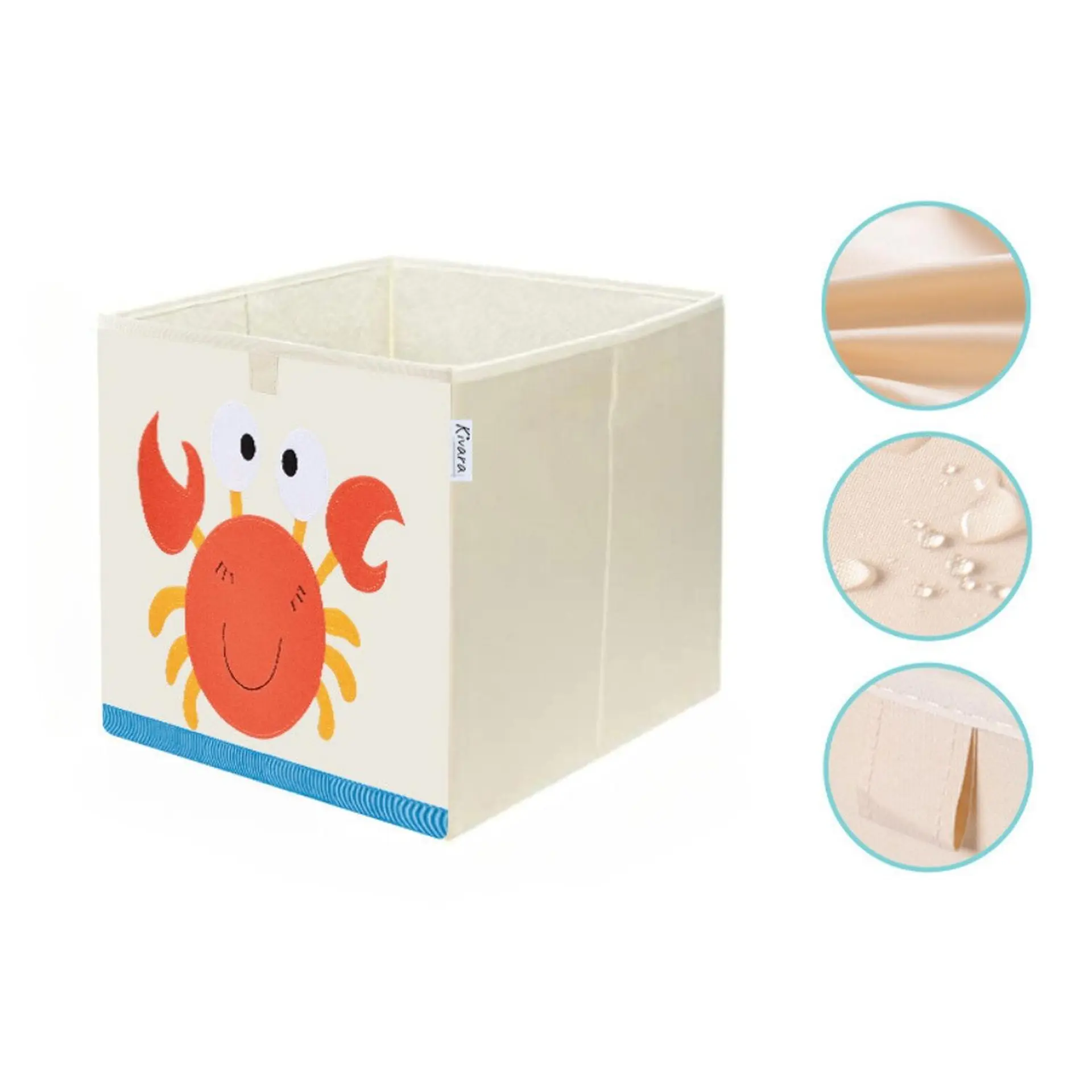 Caja Organizador Juguetes Ropa Infantil Kivara Cangrejo 2