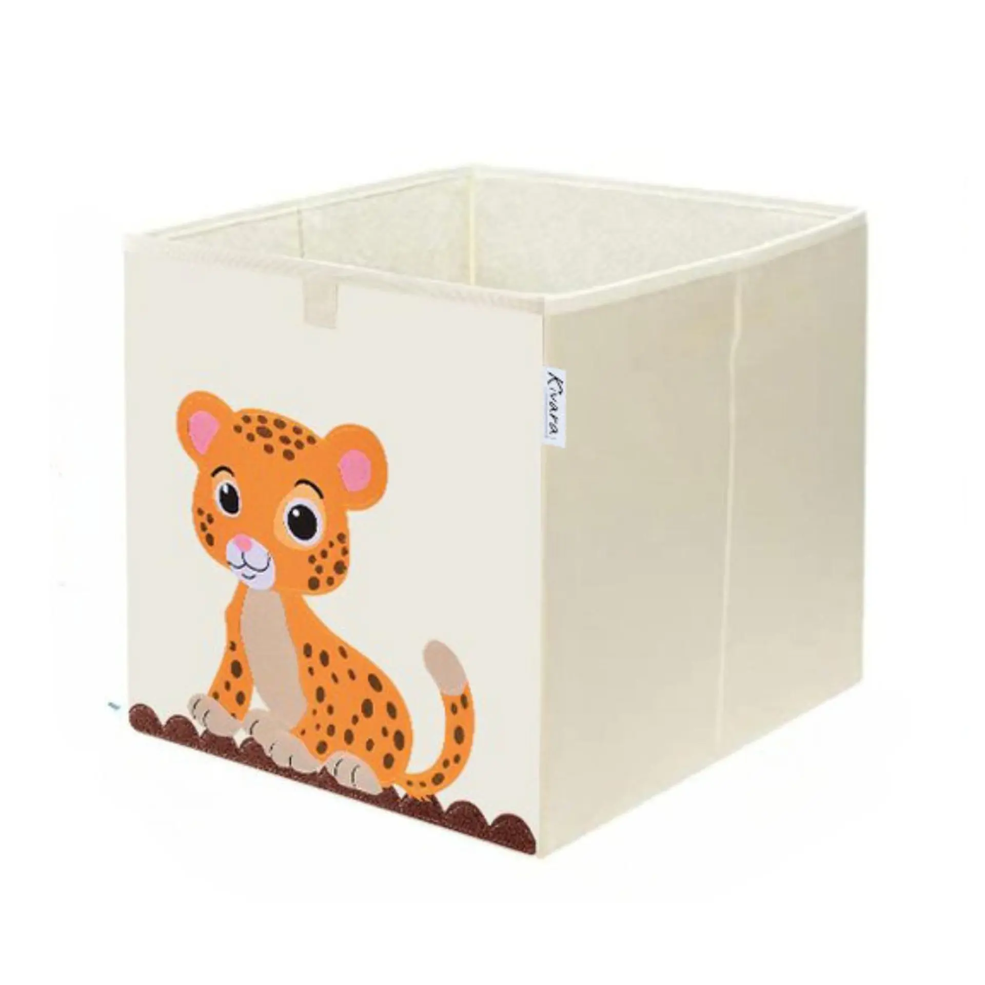 Caja Organizador Juguetes Ropa Infantil Kivara Leopardo 1