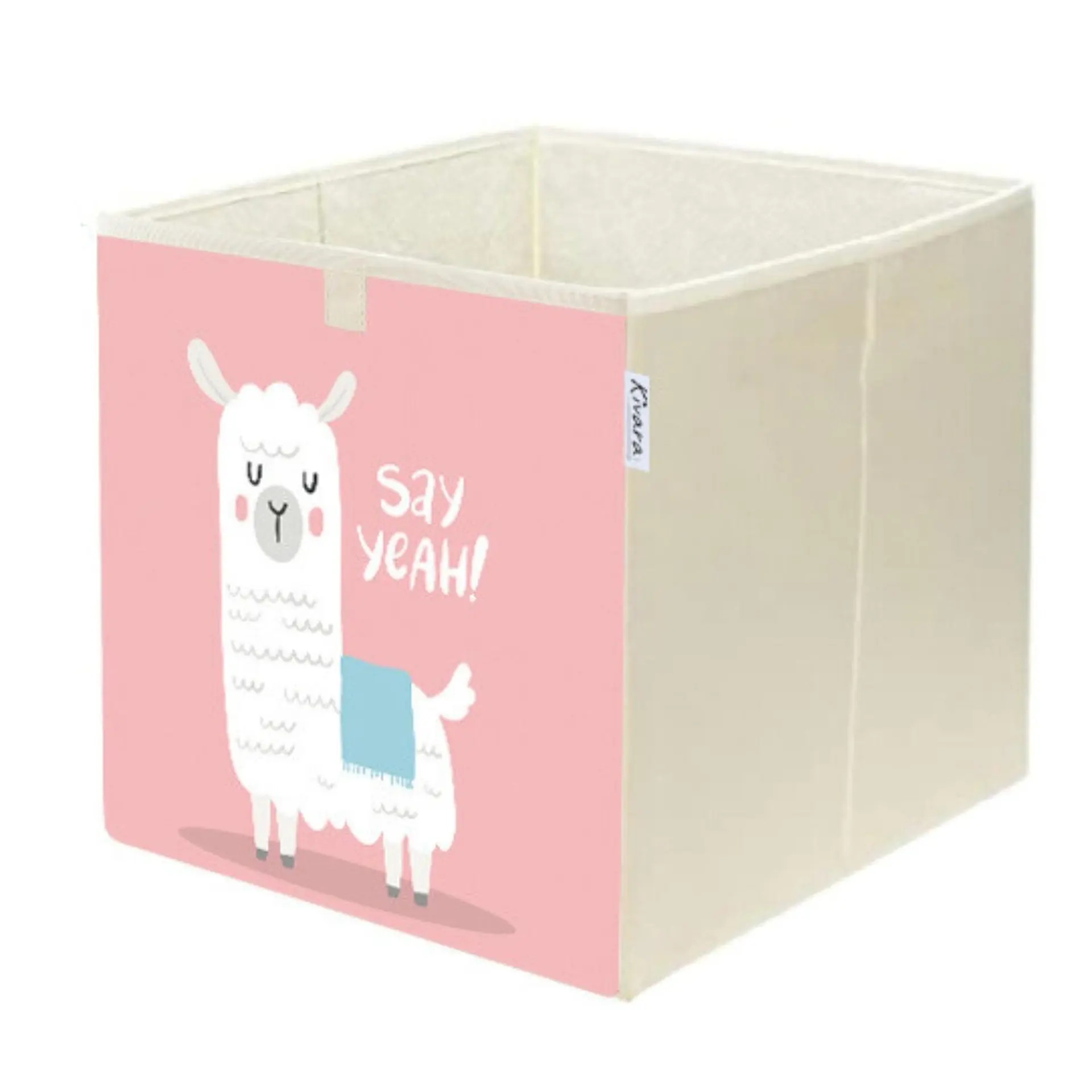 Caja Organizador Juguetes Ropa Infantil Kivara Llama Yeah 1