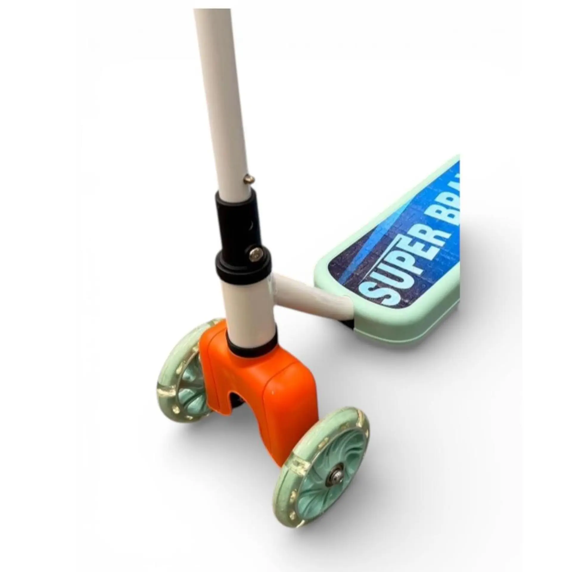 Scooter Infantil 4 Ruedas Ajustable Niño Estable Azul 2