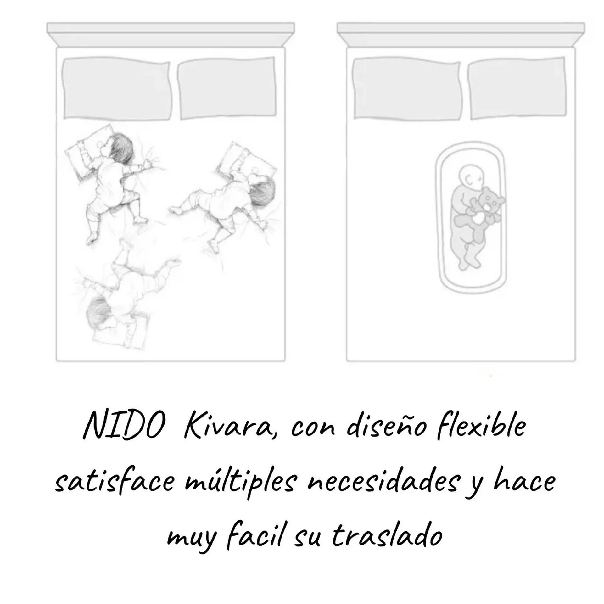 Nido Colecho Bebe Cama Cojin Diseo Estrellitas Amarillas 2