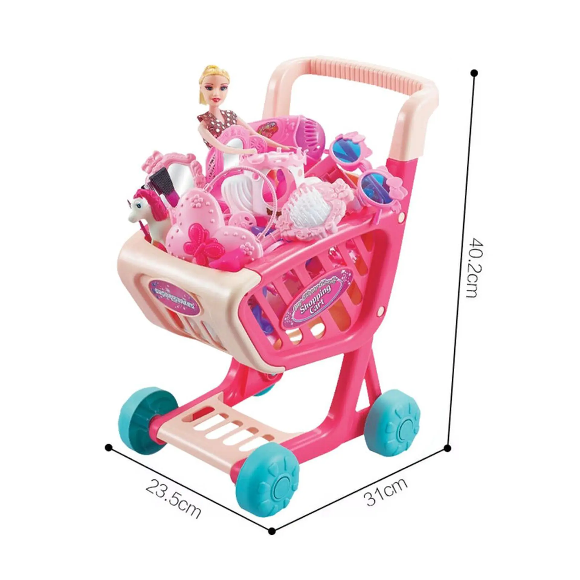 Carro Supermercado Juguete Carrito Compras 28 Piezas 3