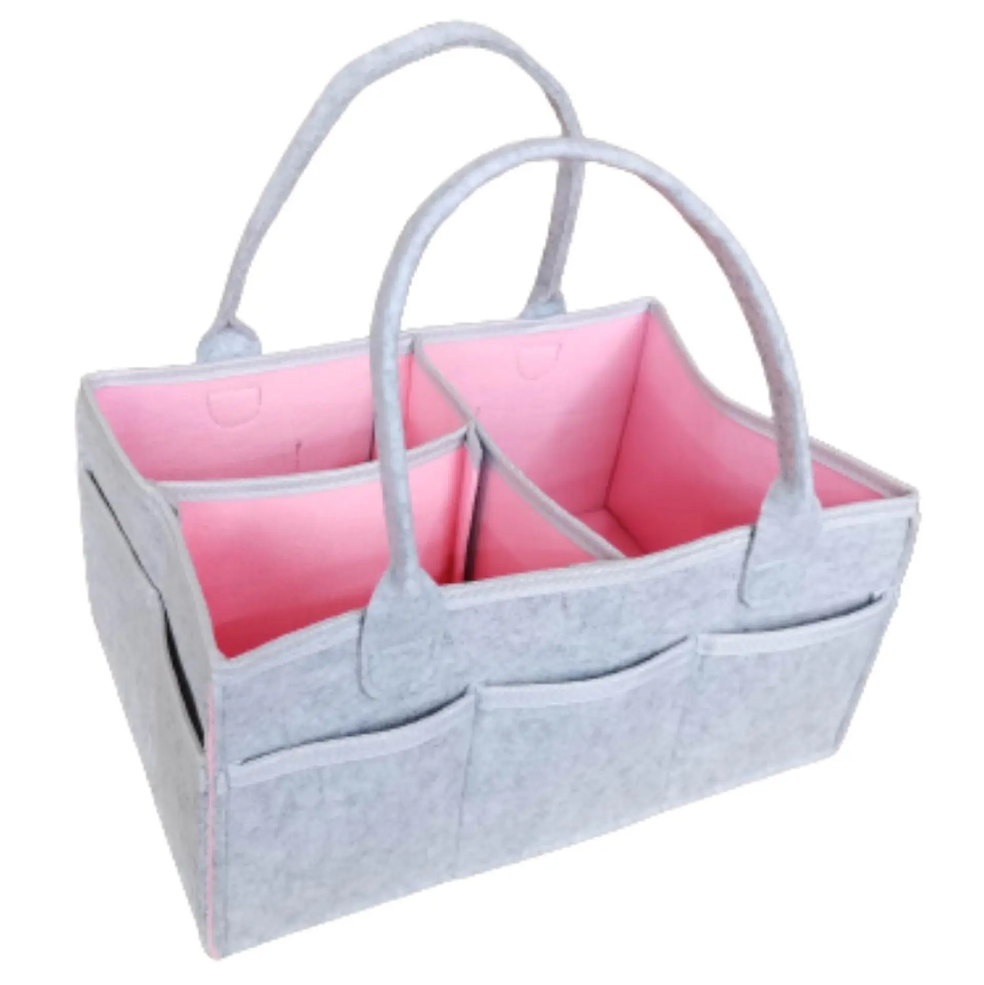 Organizador De Pañales Deluxe Para Mudador Rosa 2