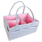 Organizador De Pañales Deluxe Para Mudador Rosa - Miniatura 2