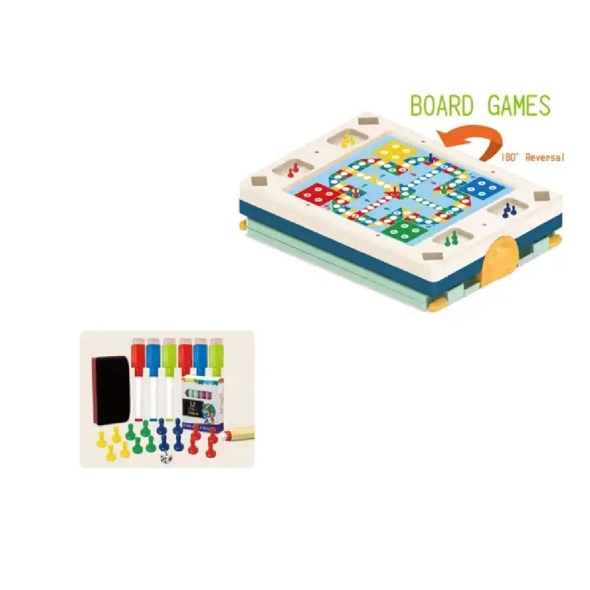 Pizarra Magnetica Doble Interactiva 5 En 1 Con Juegos Mesa 2