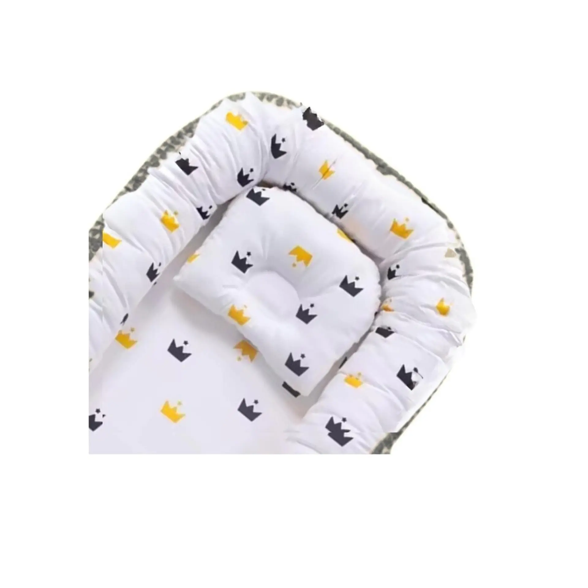 Nido Colecho Bebe Cama Cojin Diseo Estrellitas Amarillas 3