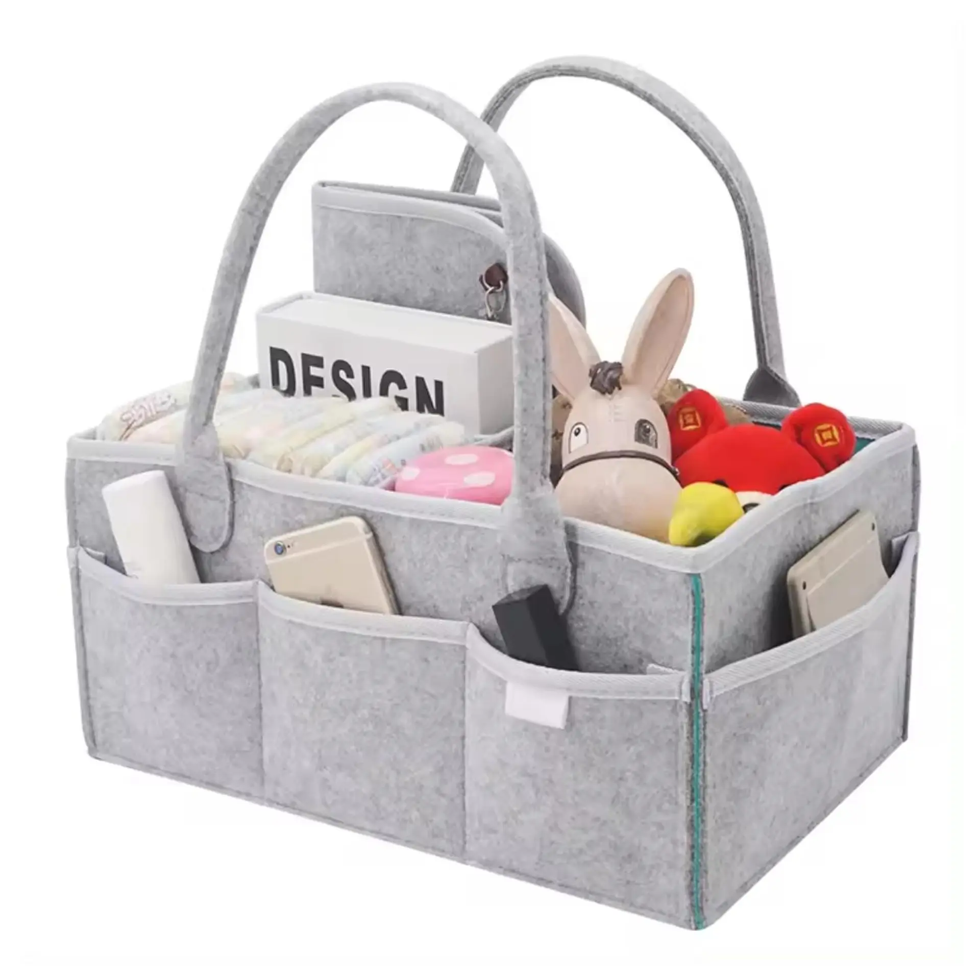 Organizador De Pañales Deluxe Para Mudador Rosa 4