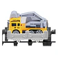 Tren De Juguete Pista 3 Vagones Camiones Luz Sonido Humo - Miniatura 3