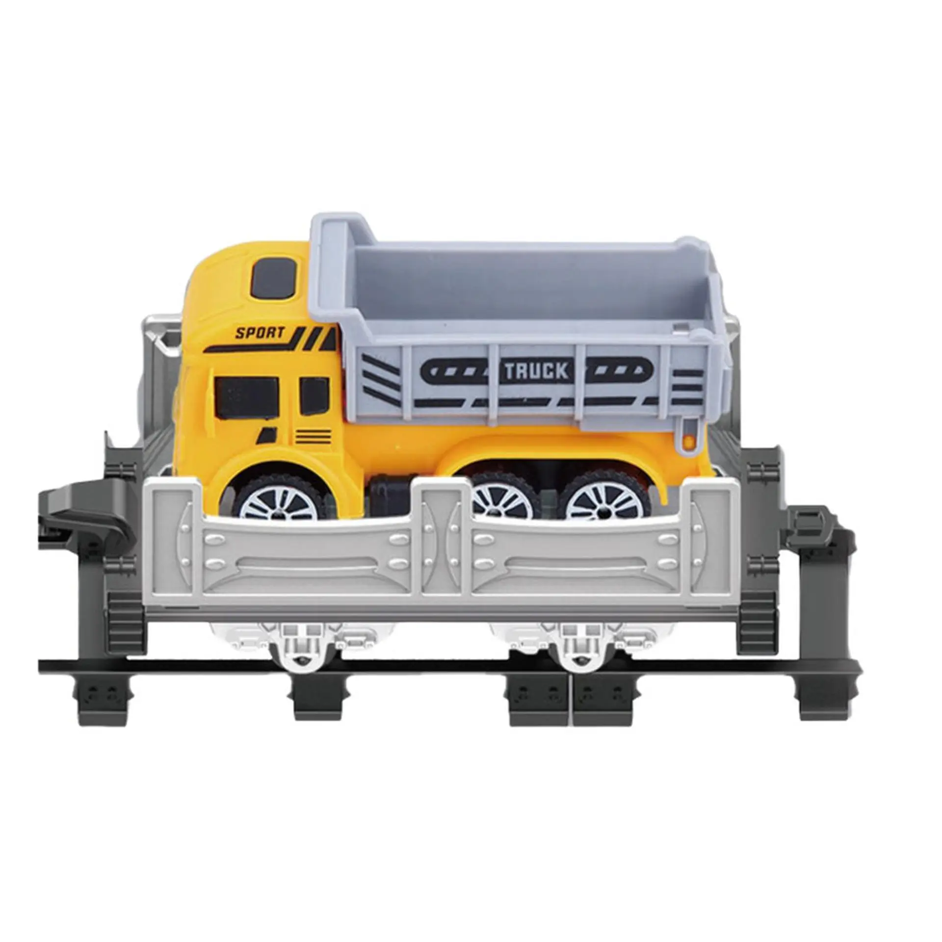 Tren De Juguete Pista 3 Vagones Camiones Luz Sonido Humo 5