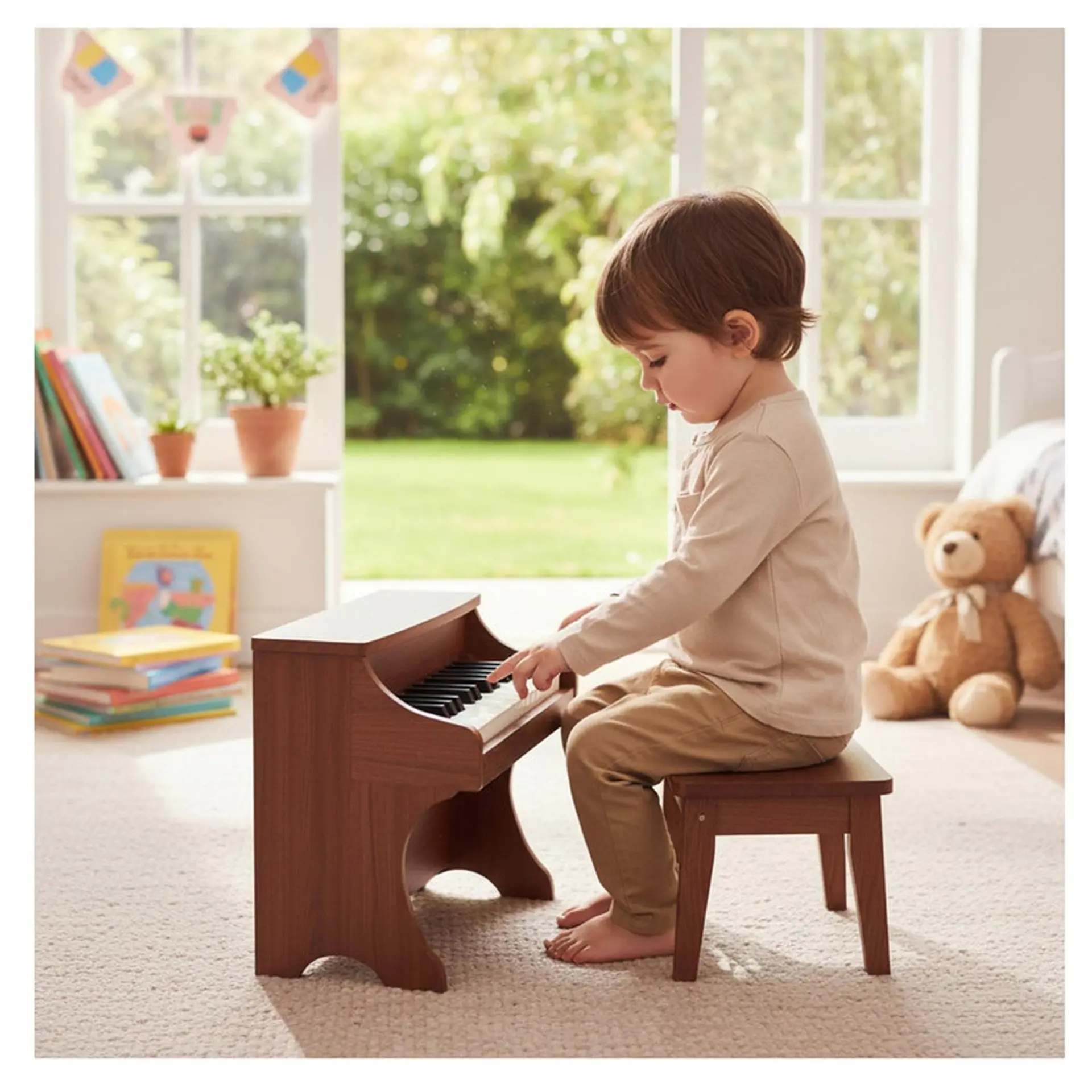 Piano Infantil Madera Juguete Musical 25 Teclas 6