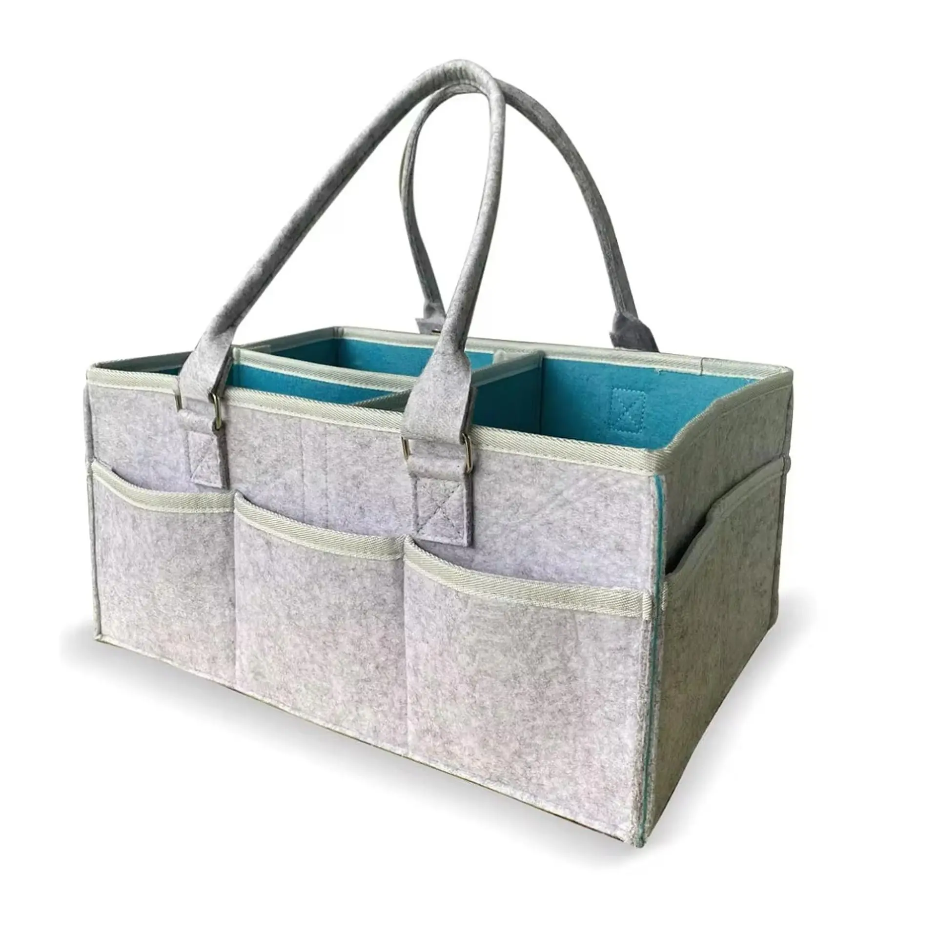 Organizador De Pañales Deluxe Para Mudador Azul 2