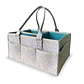 Organizador De Pañales Deluxe Para Mudador Azul - Miniatura 2