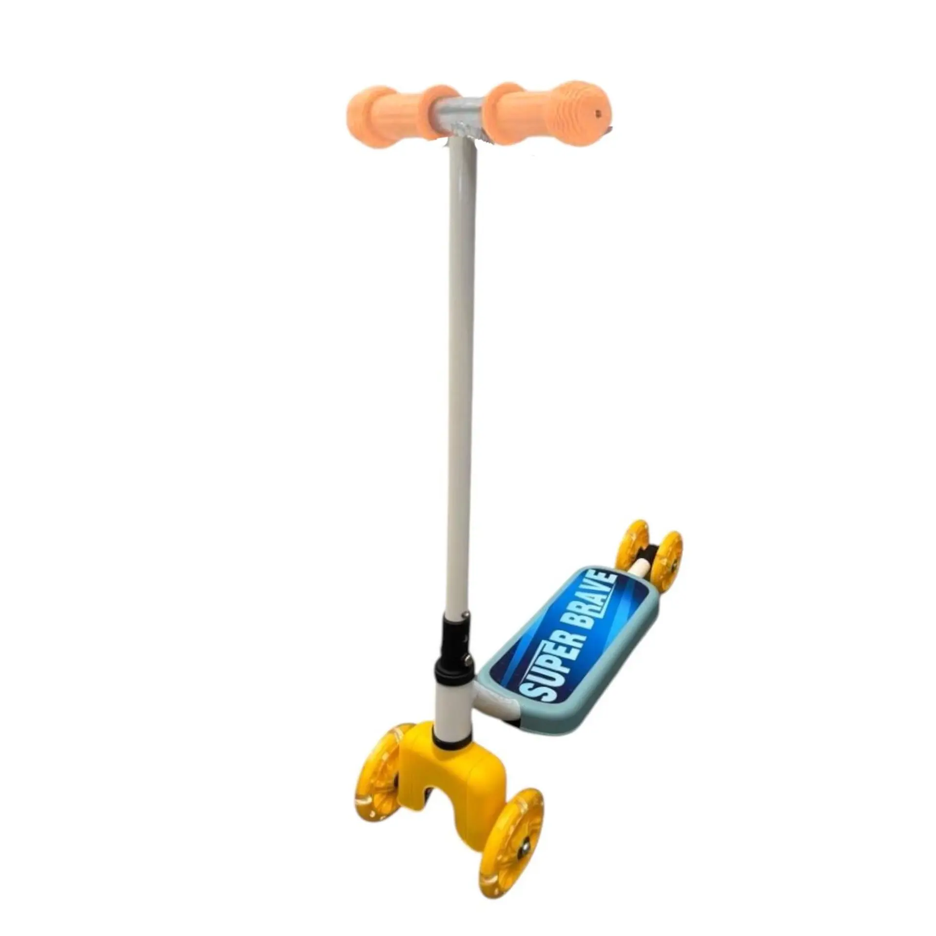 Scooter Infantil 4 Ruedas Ajustable Niño Estable Celeste 1