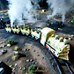 Tren De Juguete Pista 4 Vagones Rescate Luz Sonido Humo - Miniatura 10
