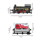 Tren De Juguete Pista 4 Vagones Bomberos Luz Sonido Humo - Miniatura 11