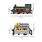 Tren De Juguete Pista 3 Vagones Camiones Luz Sonido Humo - Miniatura 11