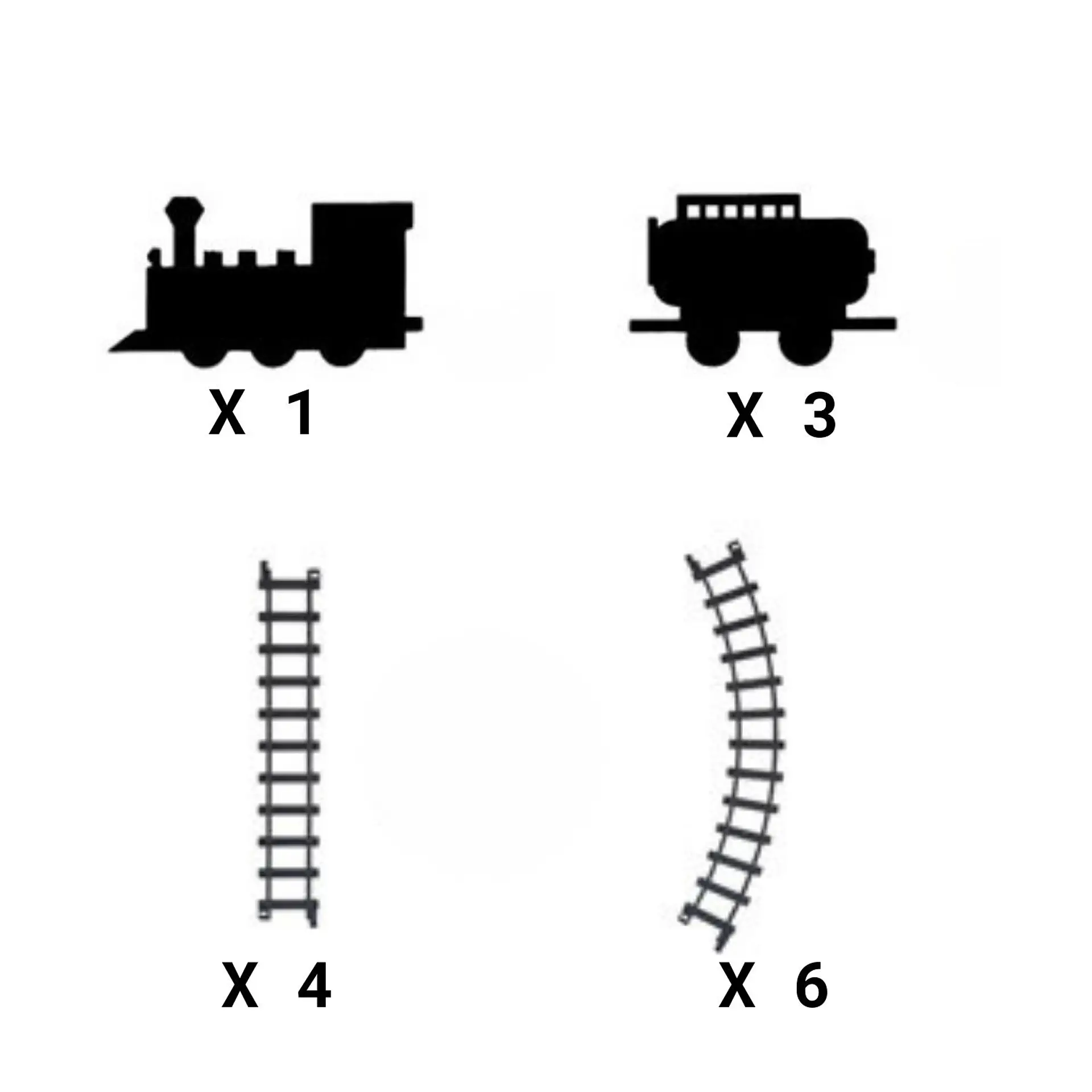 Tren De Juguete Pista 3 Vagones Camiones Luz Sonido Humo 13