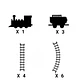Tren De Juguete Pista 3 Vagones Camiones Luz Sonido Humo - Miniatura 13