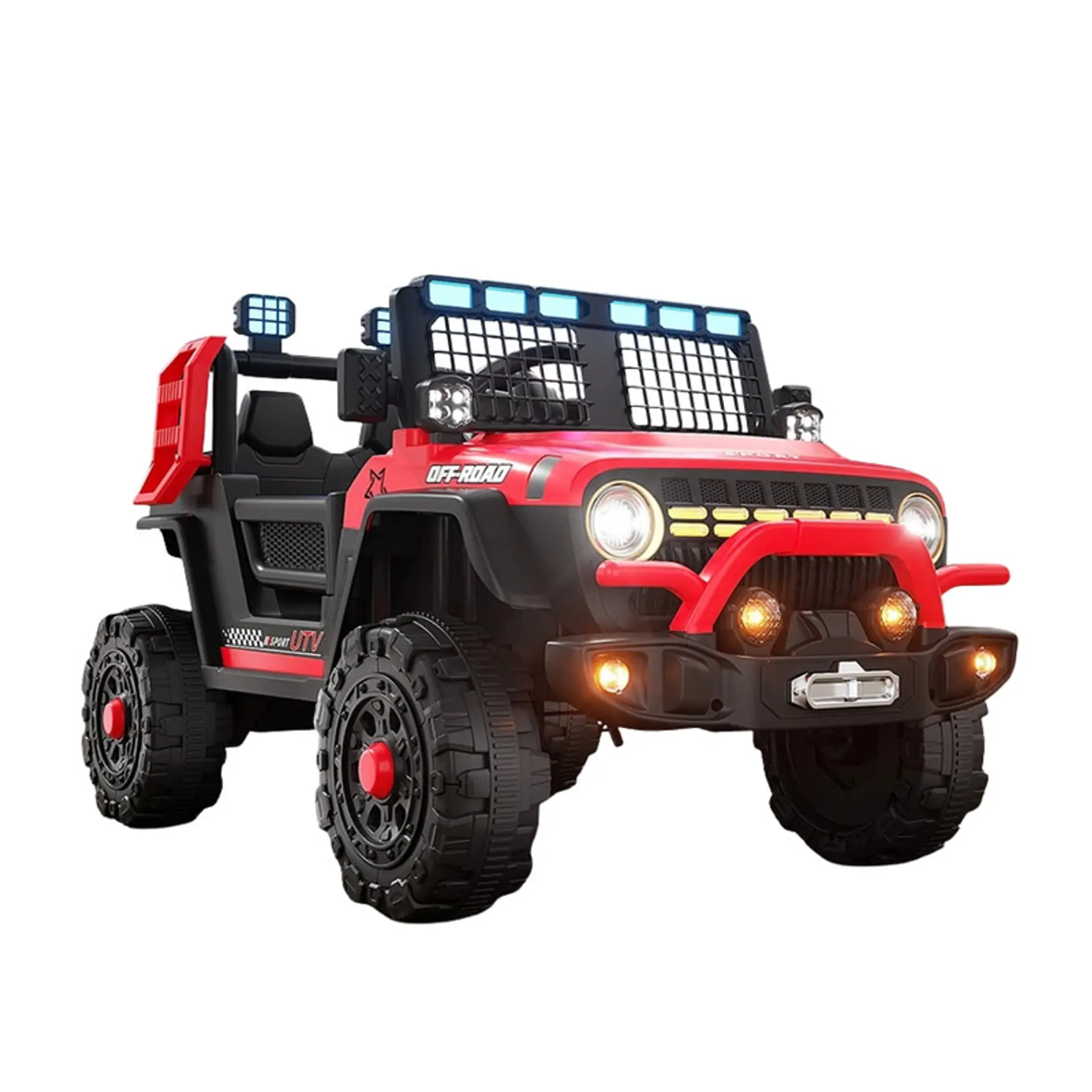 Auto Batería Jeep Eléctrico Infantil 12V Control Blaze Rojo  2