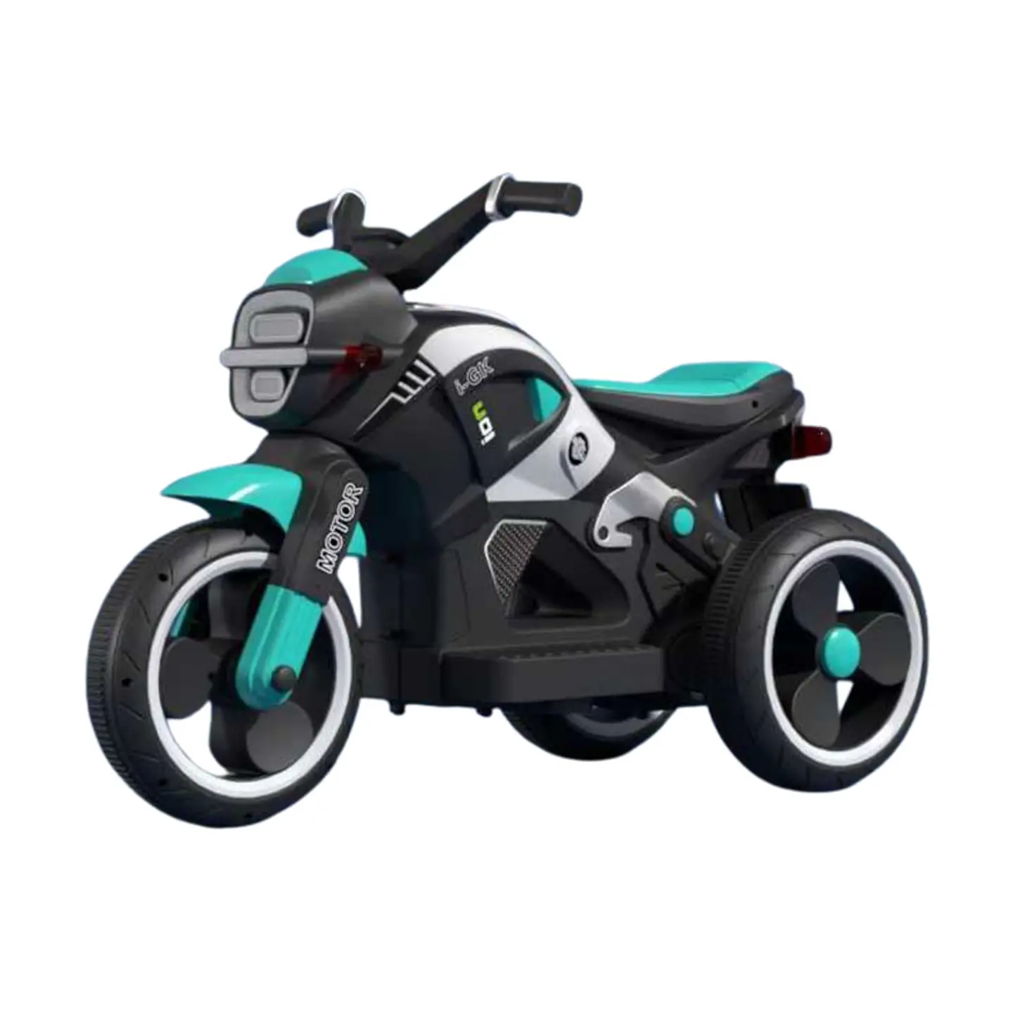 Auto Eléctrico Infantil Moto Beast Batería Turquesa 1