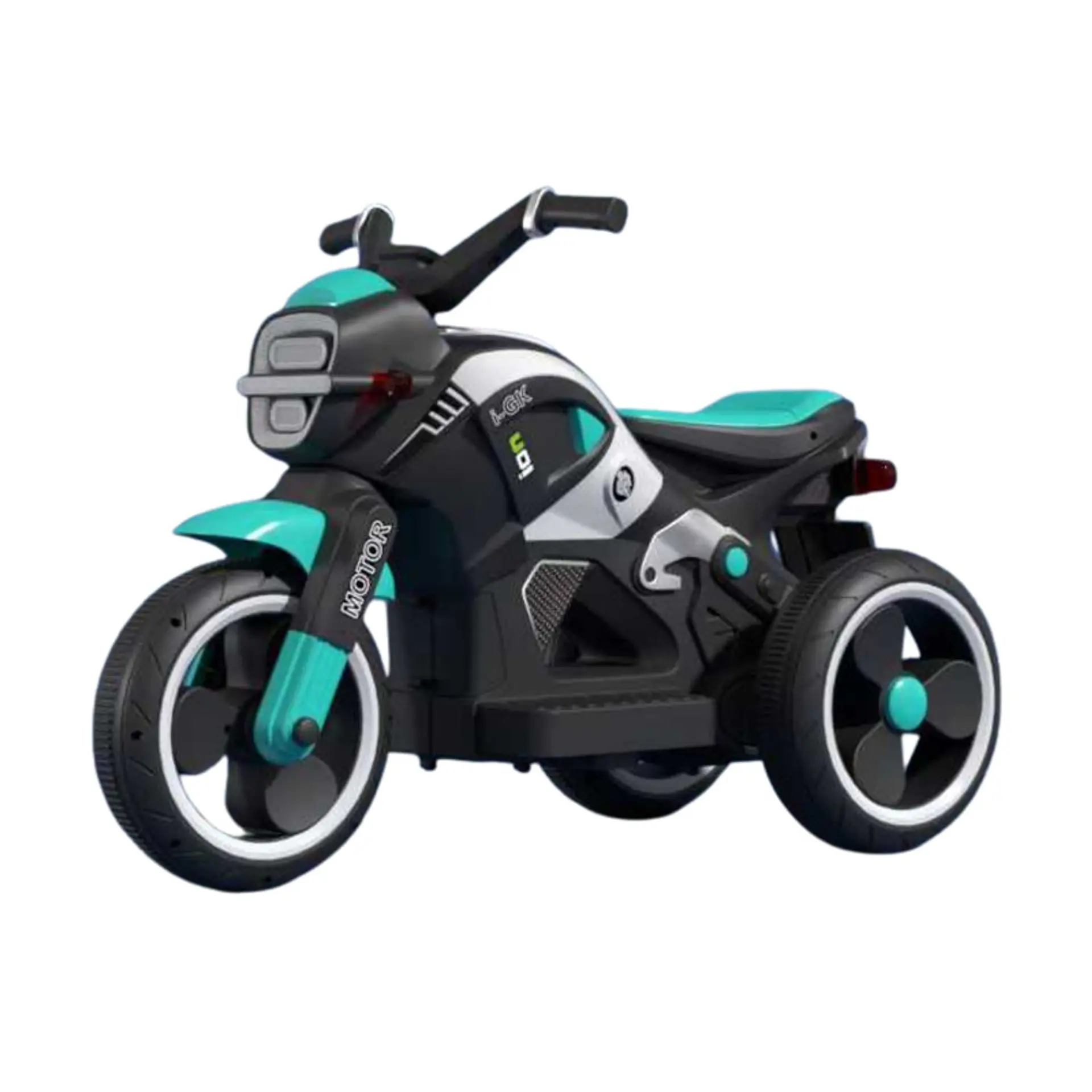 Moto Batería Eléctrico Infantil Beast Turquesa Juguete  10