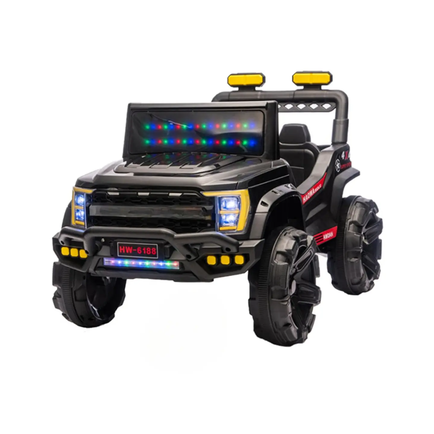 Auto Eléctrico Infantil Jeep Storm Batería Control Negro 1