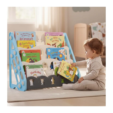 Biblioteca Infantil Estante Organizador Libros 3 Niveles