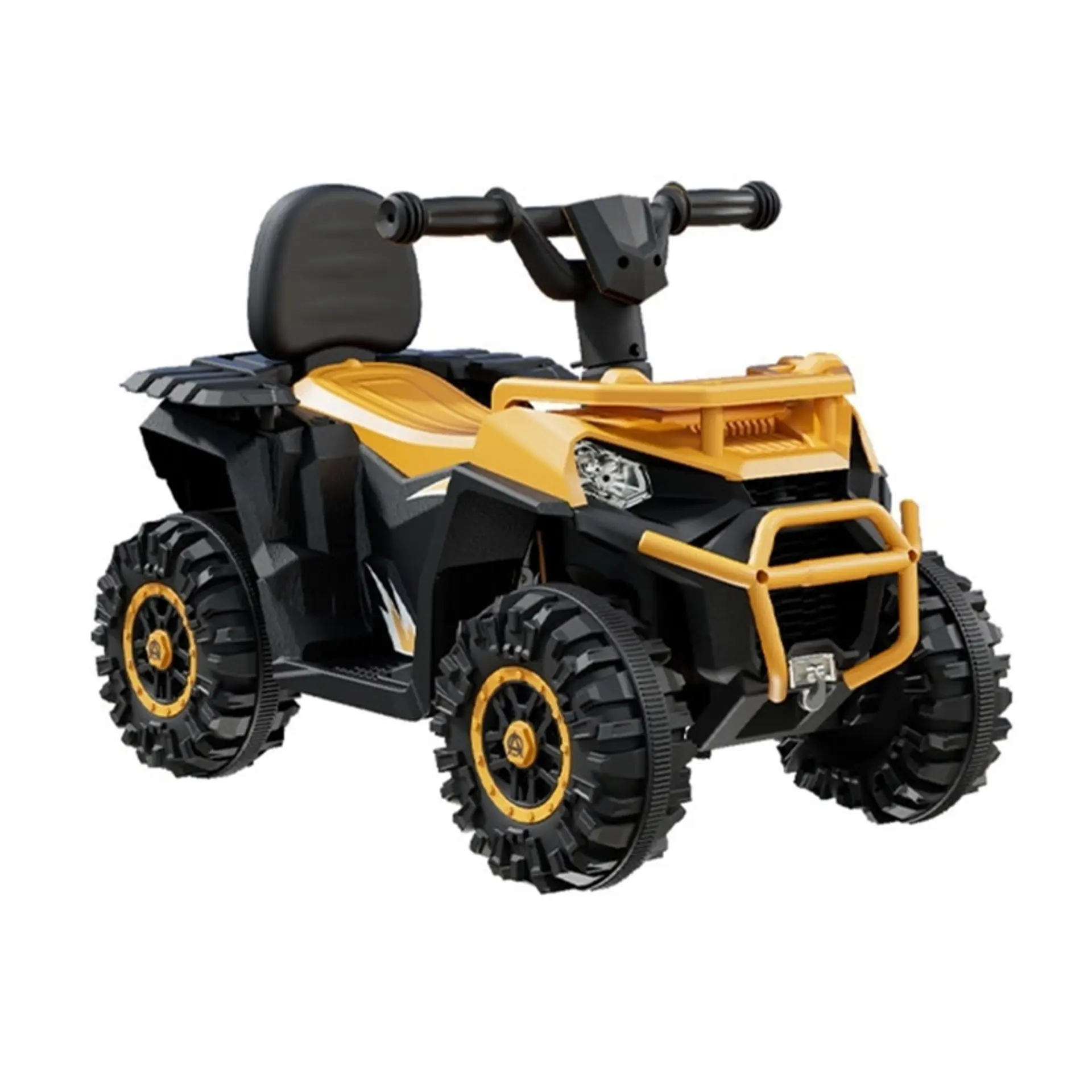 Moto Batería Eléctrico Infantil Thunder Amarilla Juguete  3